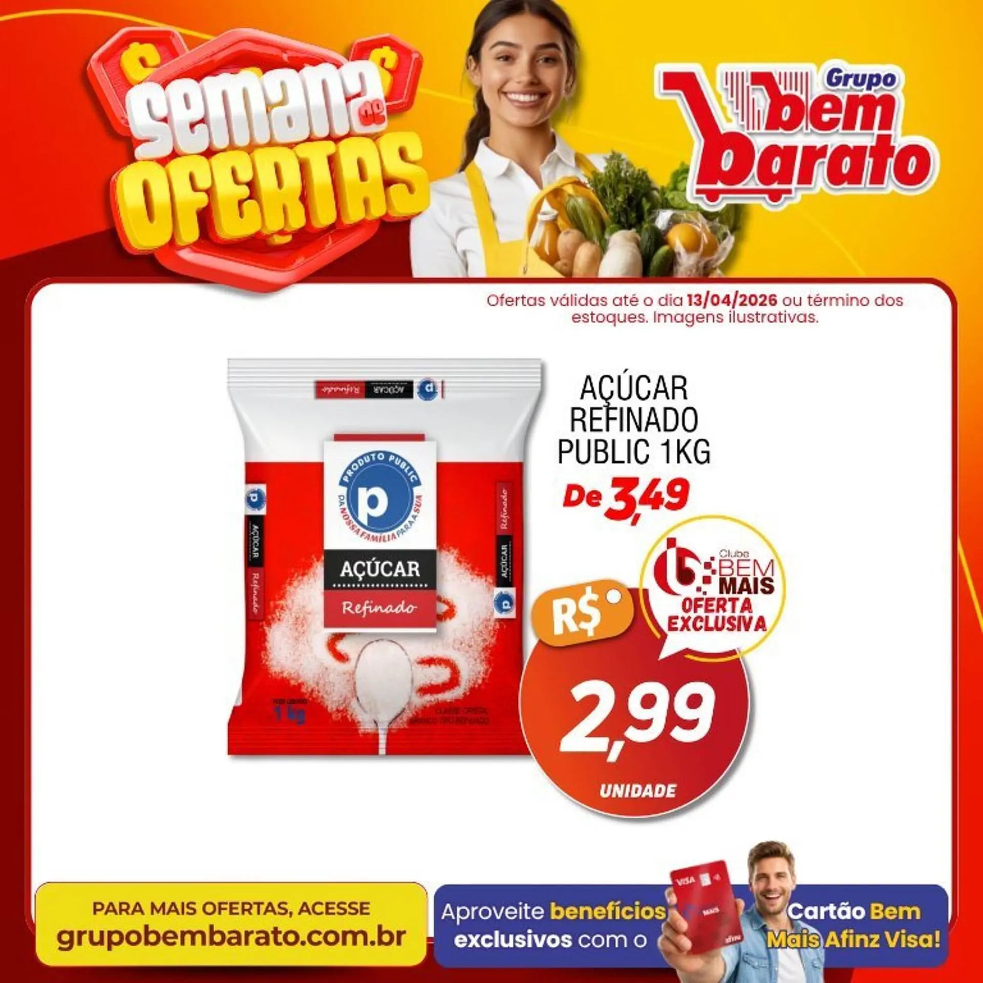Encarte de Catálogo Supermercado Bem Barato 8 de abril até 13 de abril 2026 - Pagina 5