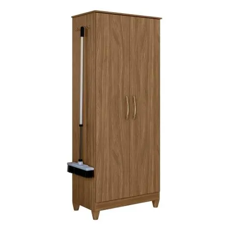 Armário Multiuso Organizador Lavanderia 2 Portas 4 prateleiras Jade Moval Naturale