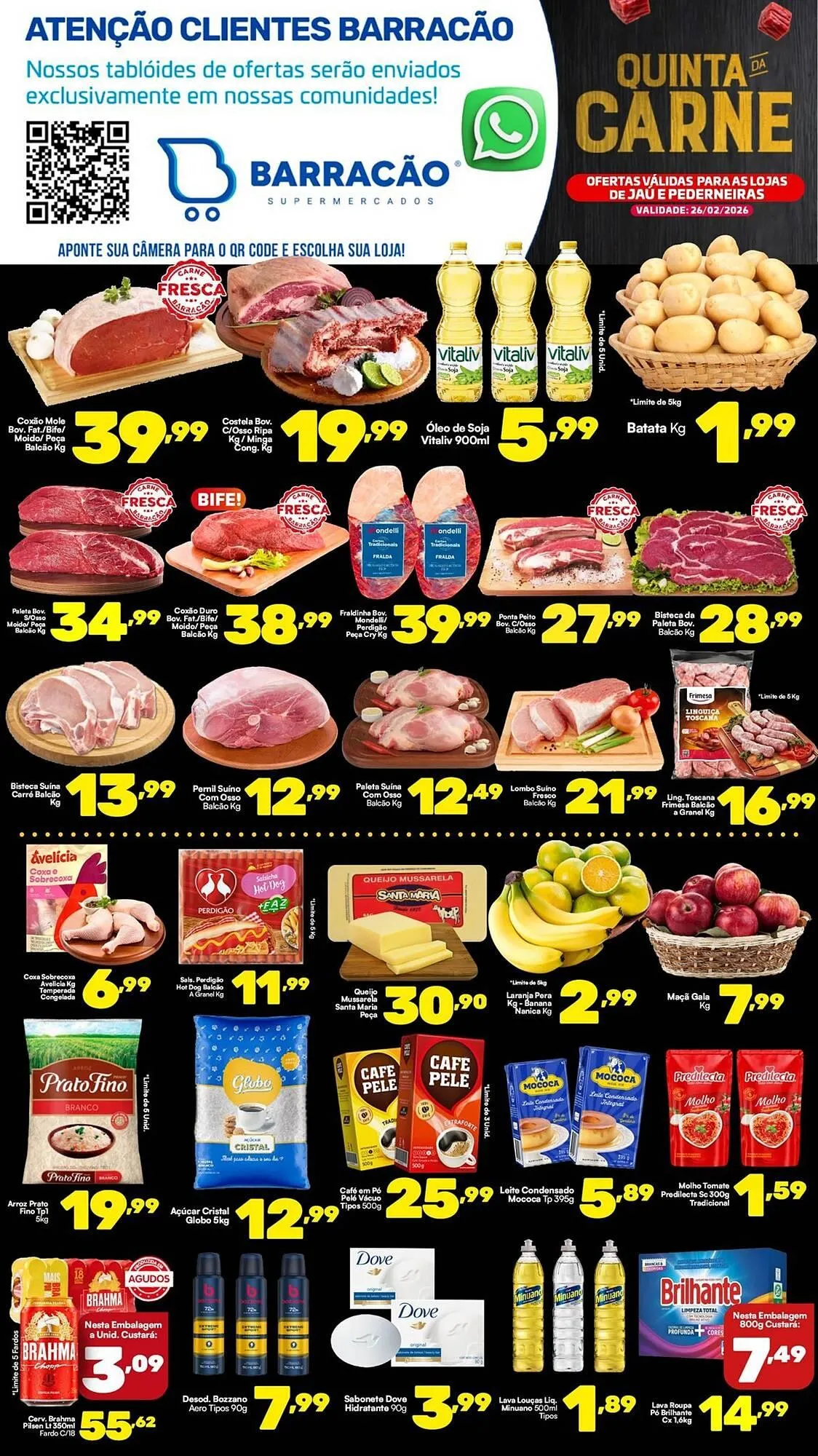 Encarte de Catálogo Barracão Supermercado 26 de fevereiro até 26 de fevereiro 2026 - Pagina 1
