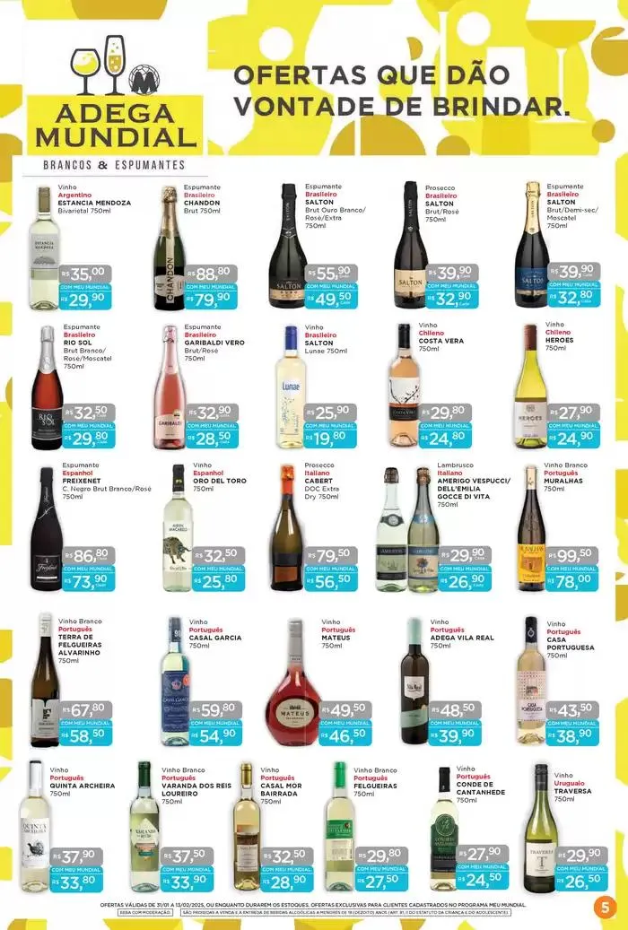Encarte de Ofertas Supermercados Mundial 31 de janeiro até 13 de fevereiro 2025 - Pagina 5