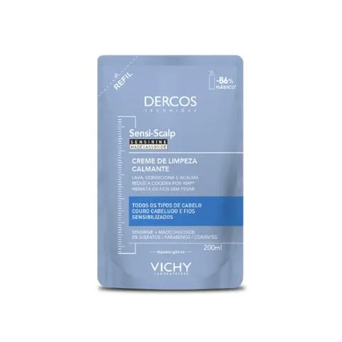 Refil Creme de Limpeza Calmante Vichy Dercos Sensi-Scalp 200ml