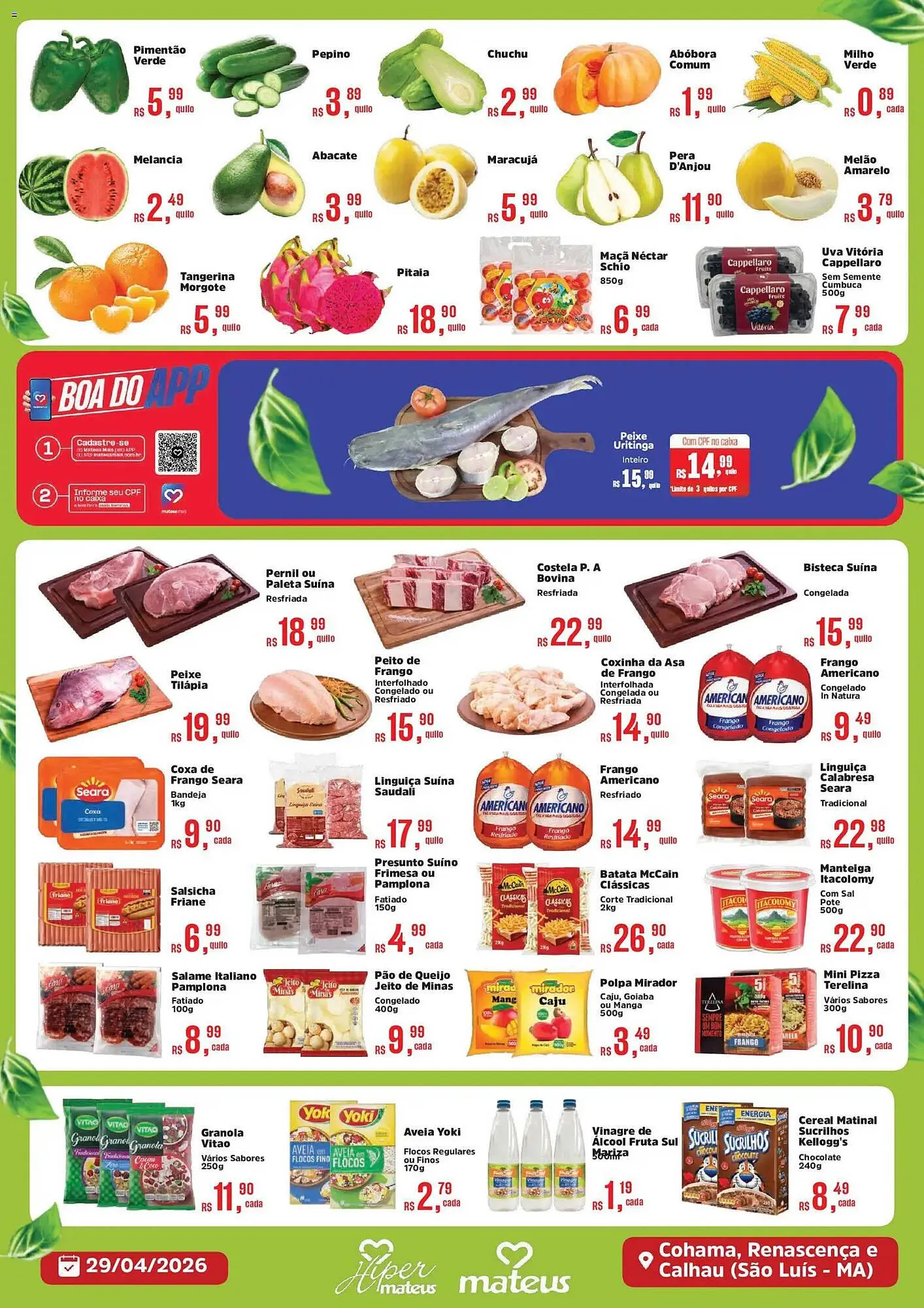 Encarte de Catálogo Supermercados Mateus 29 de abril até 29 de abril 2026 - Pagina 2