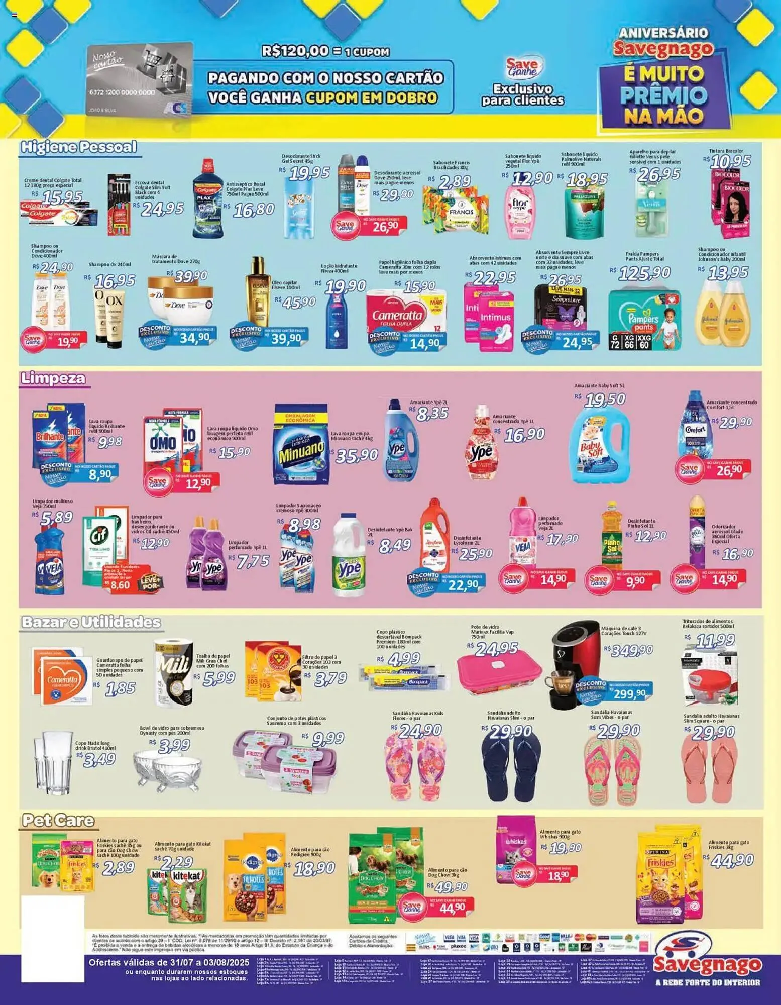 Encarte de Catálogo Supermercados Savegnago 1 de agosto até 3 de agosto 2025 - Pagina 4