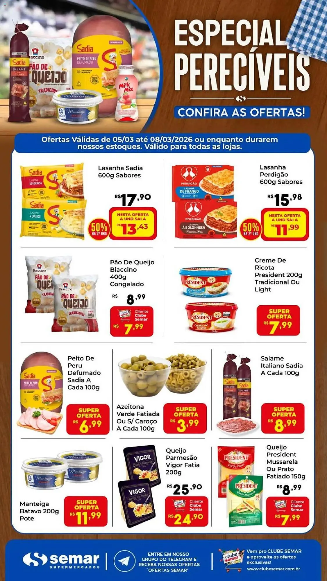 Encarte de Folheto Semar Supermercado 5 de março até 8 de março 2026 - Pagina 1