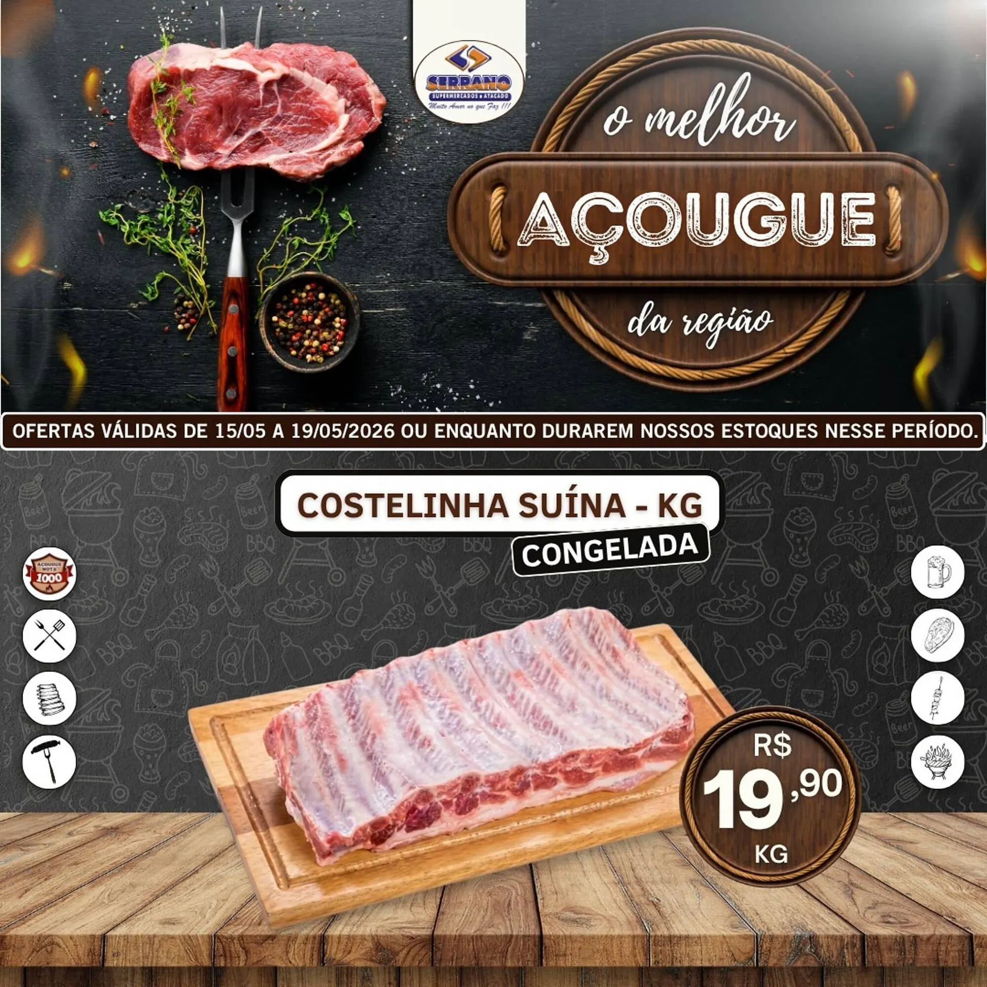 Encarte de Catálogo Serrano Supermercado 17 de maio até 19 de maio 2026 - Pagina 7