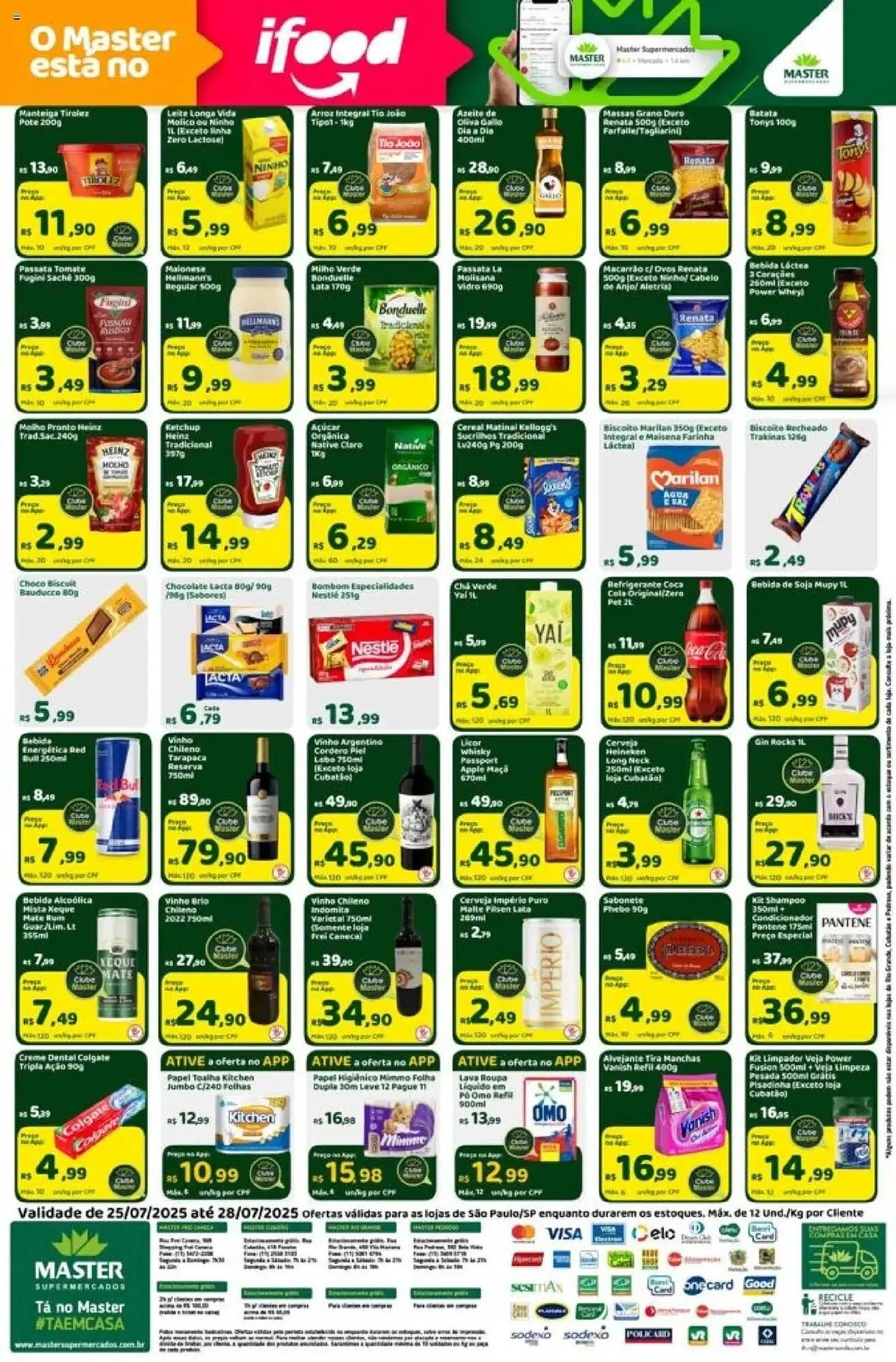 Encarte de Catálogo Master Supermercados 25 de julho até 28 de julho 2025 - Pagina 2
