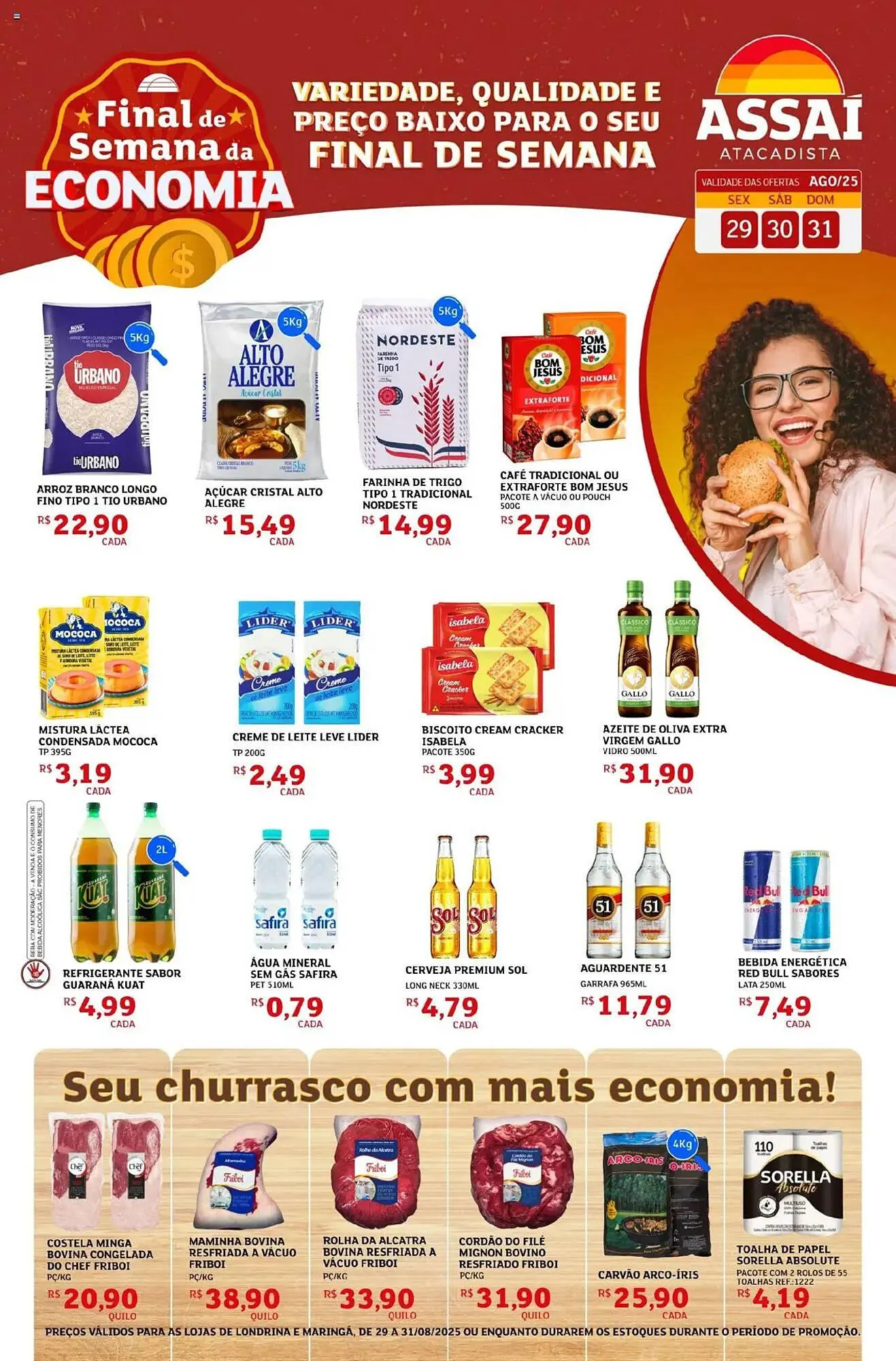 Encarte de Catálogo Assaí Atacadista 29 de agosto até 31 de agosto 2025 - Pagina 1