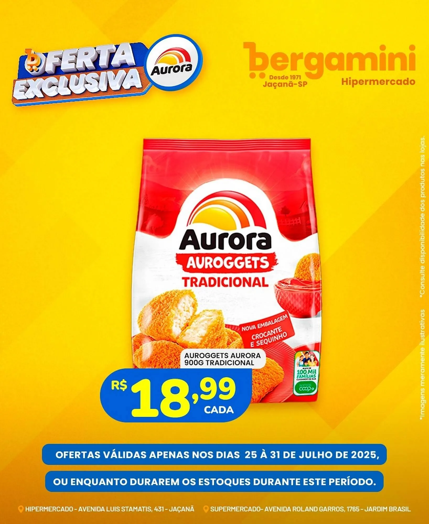 Encarte de Catálogo Supermercado Bergamini 25 de julho até 31 de julho 2025 - Pagina 1