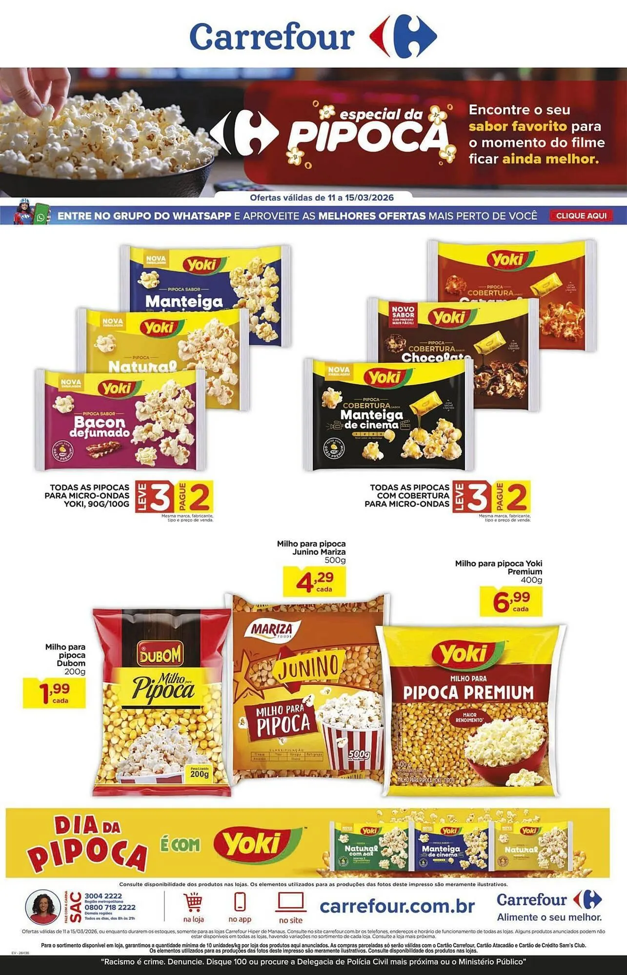 Encarte de Folheto Carrefour 11 de março até 15 de março 2026 - Pagina 1