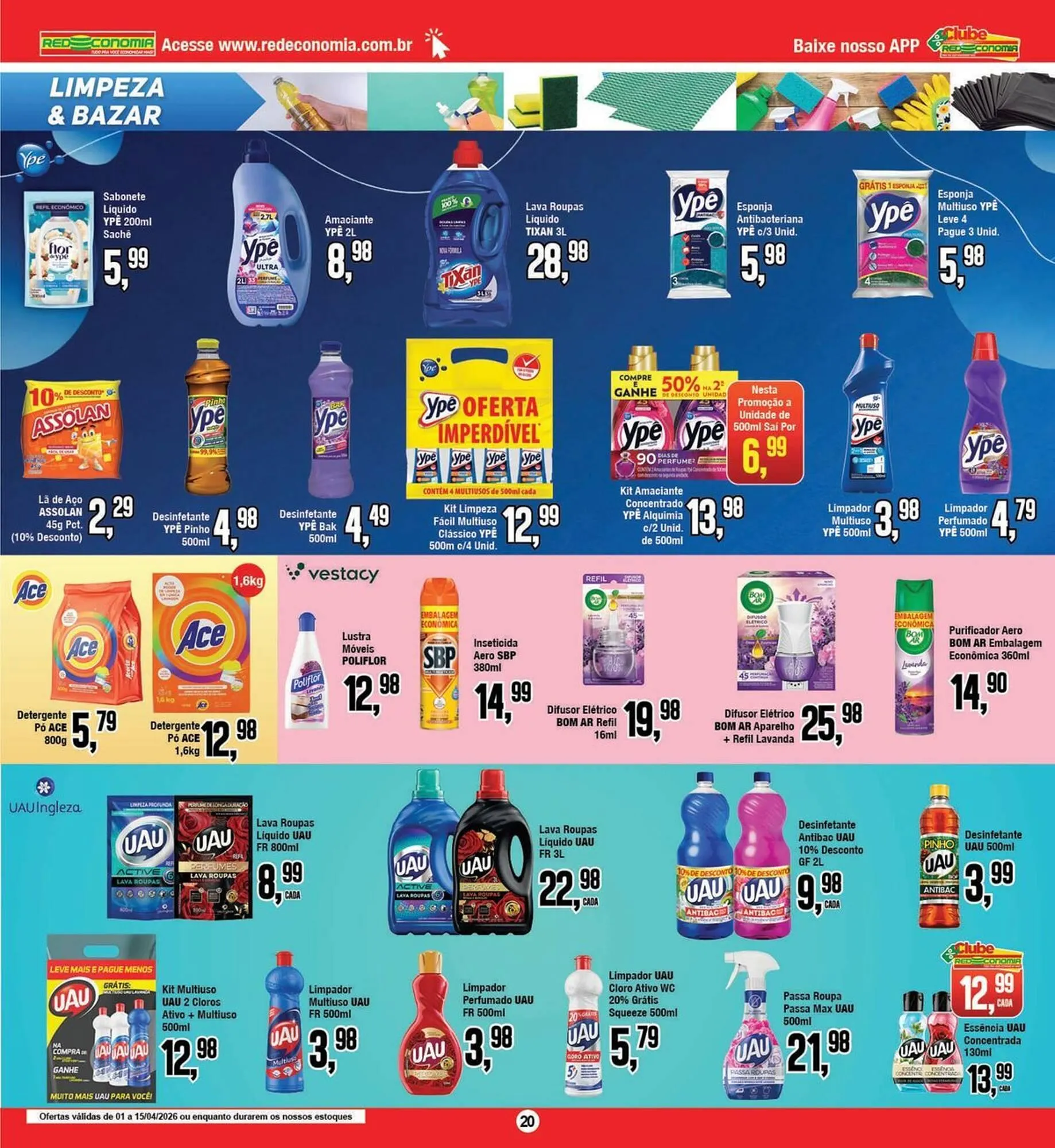 Encarte de Encarte Rede Economia 1 de abril até 15 de abril 2026 - Pagina 20