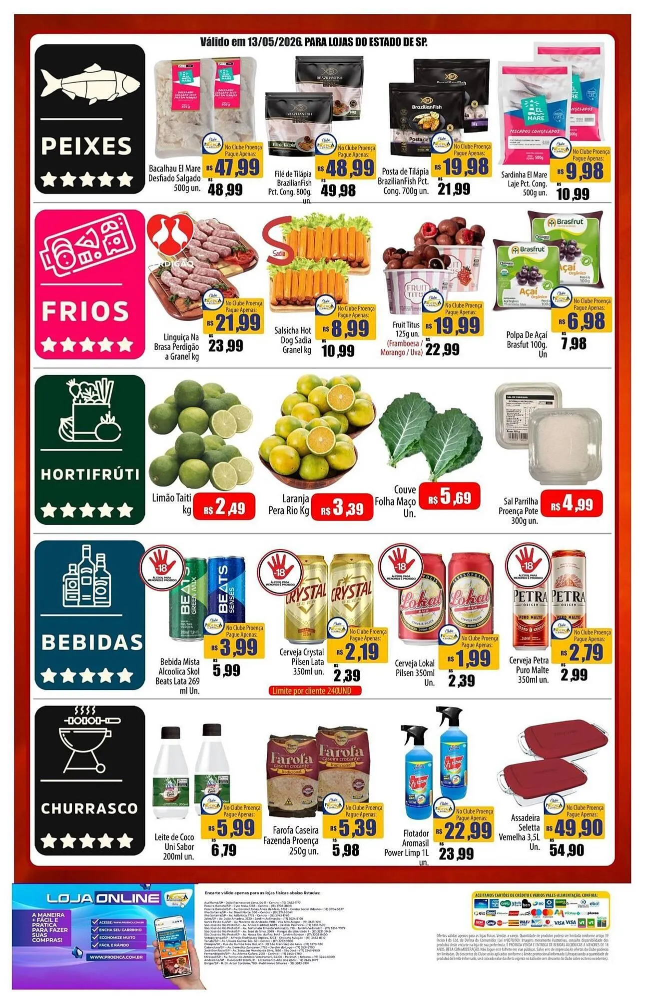 Encarte de Catálogo Proença Supermercados 13 de maio até 13 de maio 2026 - Pagina 2