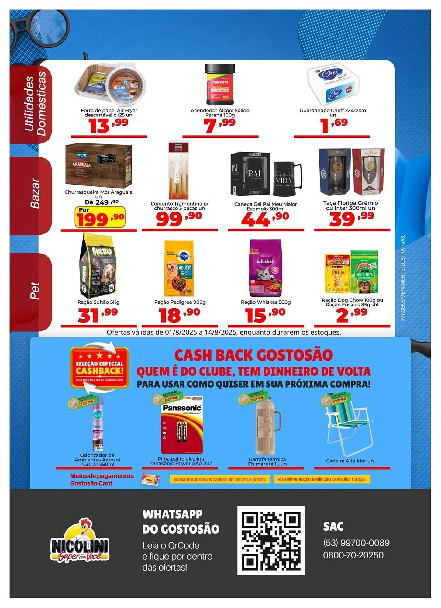 Encarte de Catálogo Super Nicolini 1 de agosto até 14 de agosto 2025 - Pagina 8