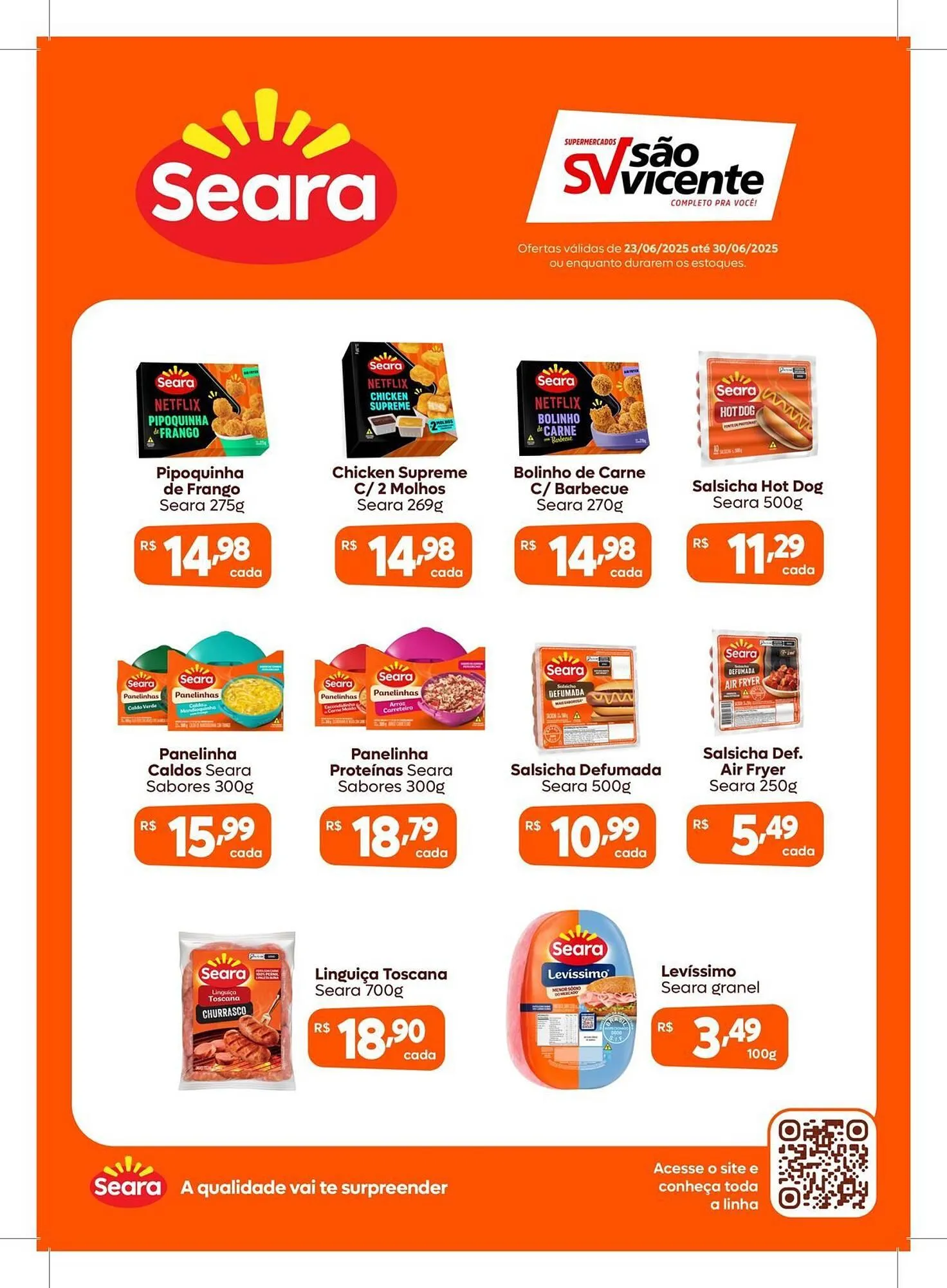 Encarte de Catálogo Supermercados São Vicente 23 de junho até 30 de junho 2025 - Pagina 1