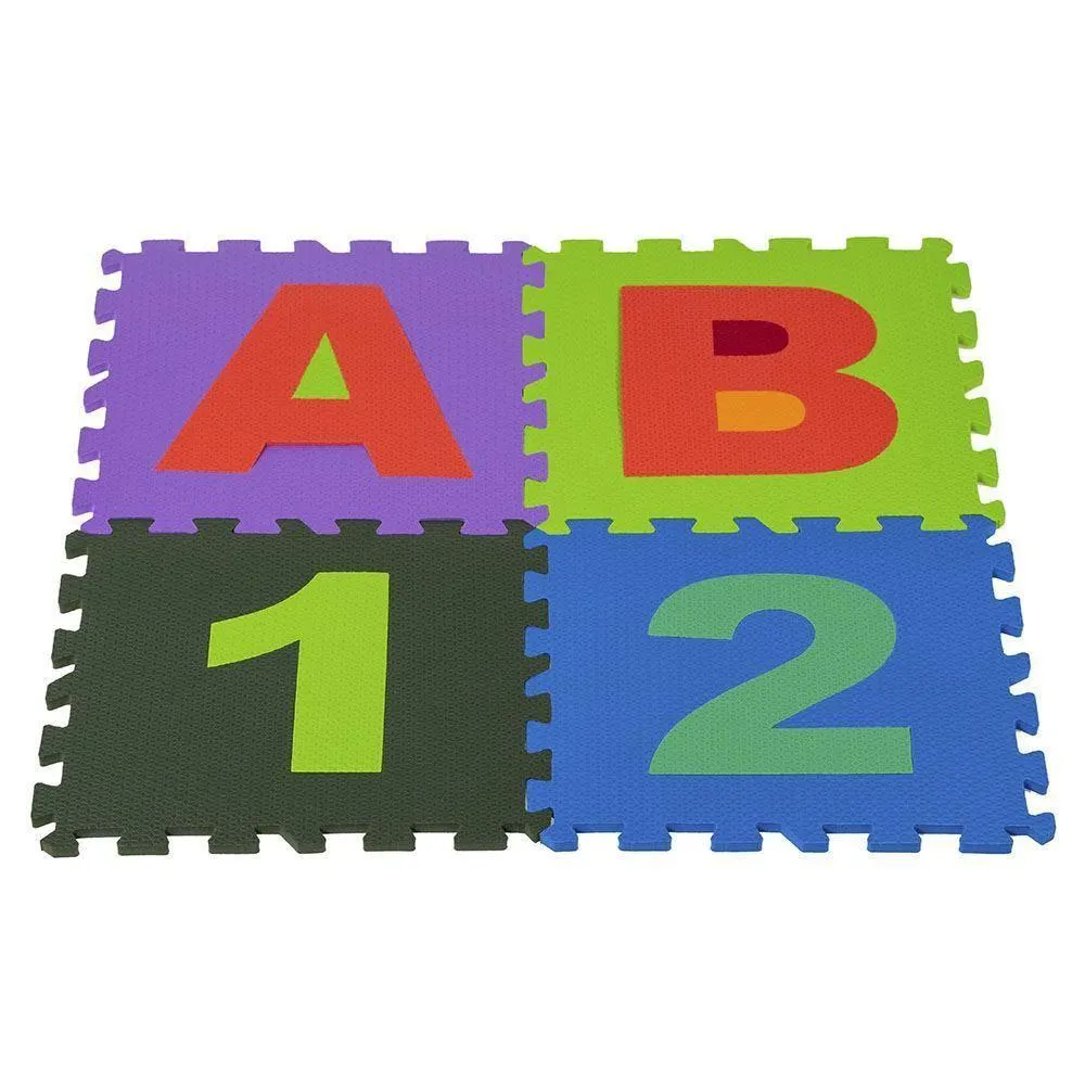 Tapete Em E.V.A Alfanumérico Com 36 Peças Milly Toy's - TP012