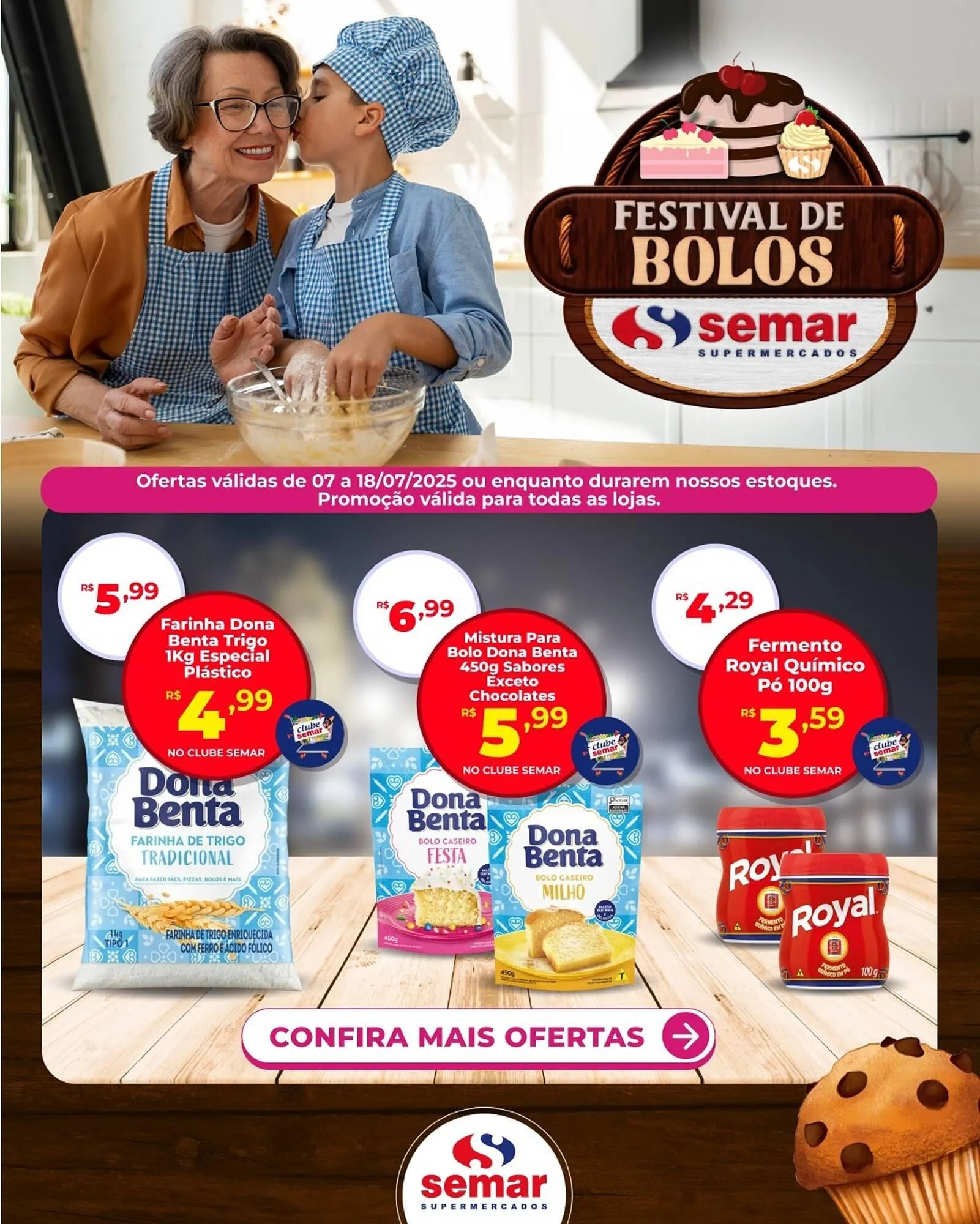 Encarte de Catálogo Semar Supermercado 7 de julho até 18 de julho 2025 - Pagina 1