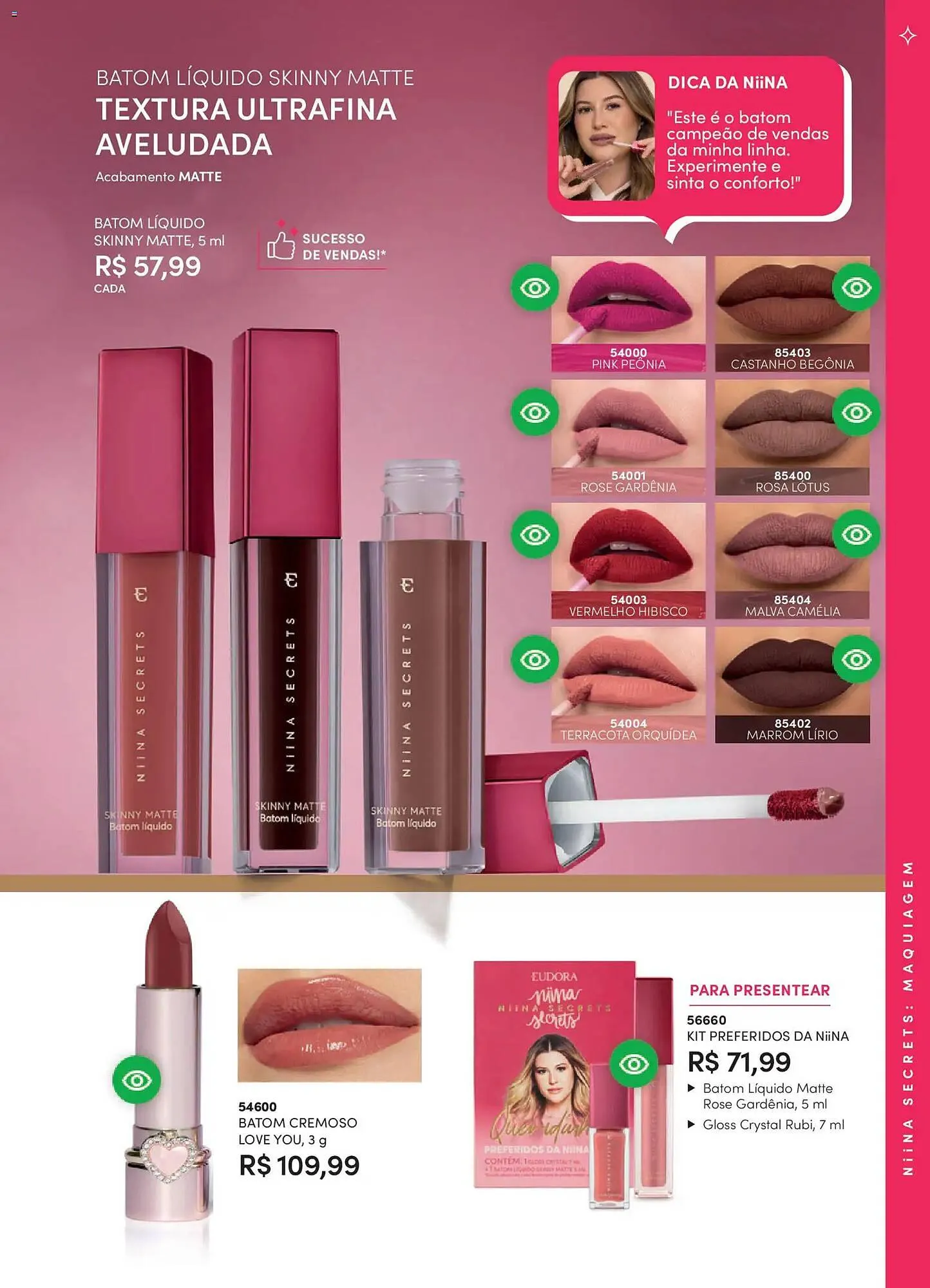 Encarte de Catálogo Eudora 17 de dezembro até 9 de janeiro 2026 - Pagina 100