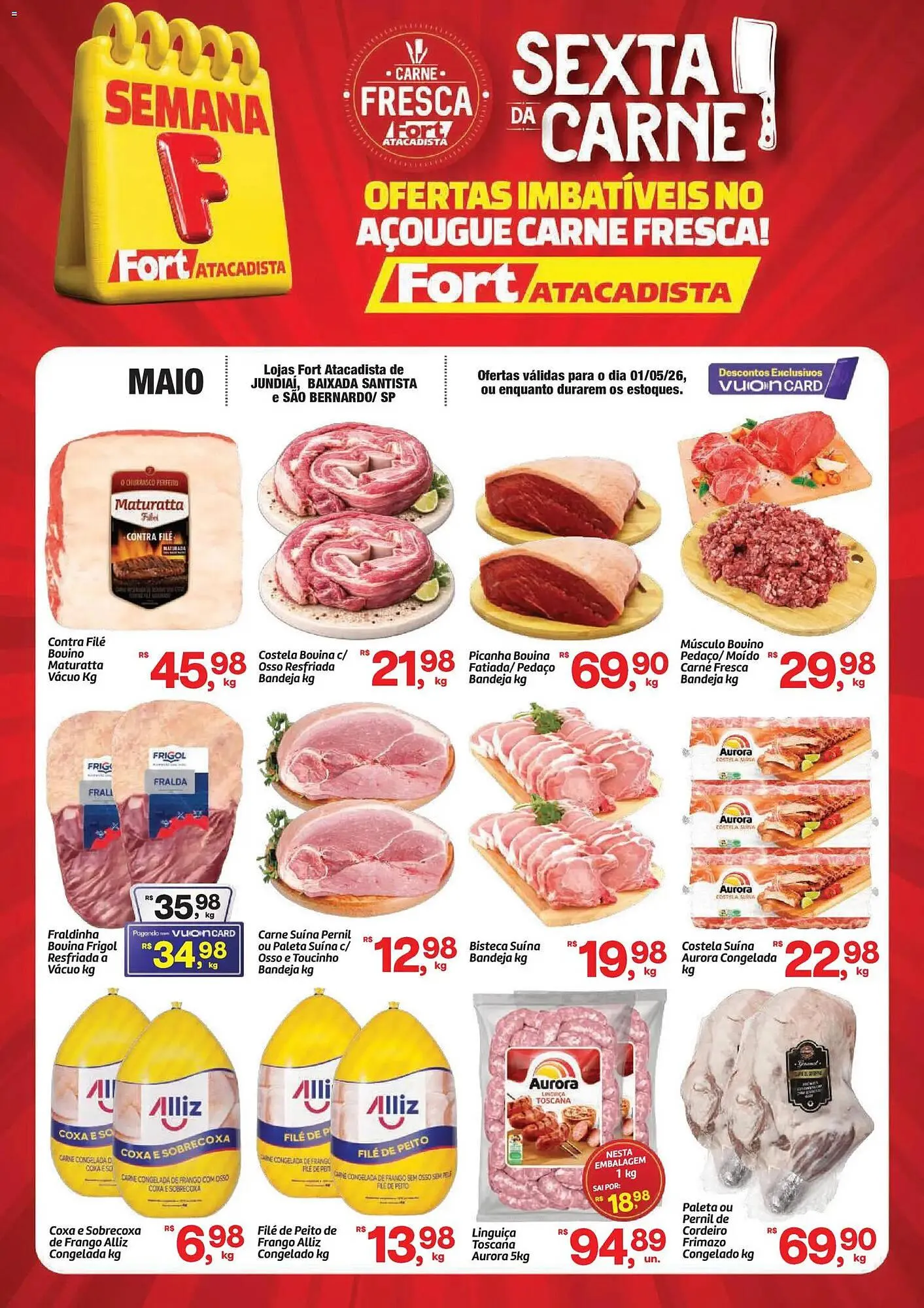 Encarte de Tabloide Fort Atacadista 1 de maio até 1 de maio 2026 - Pagina 1