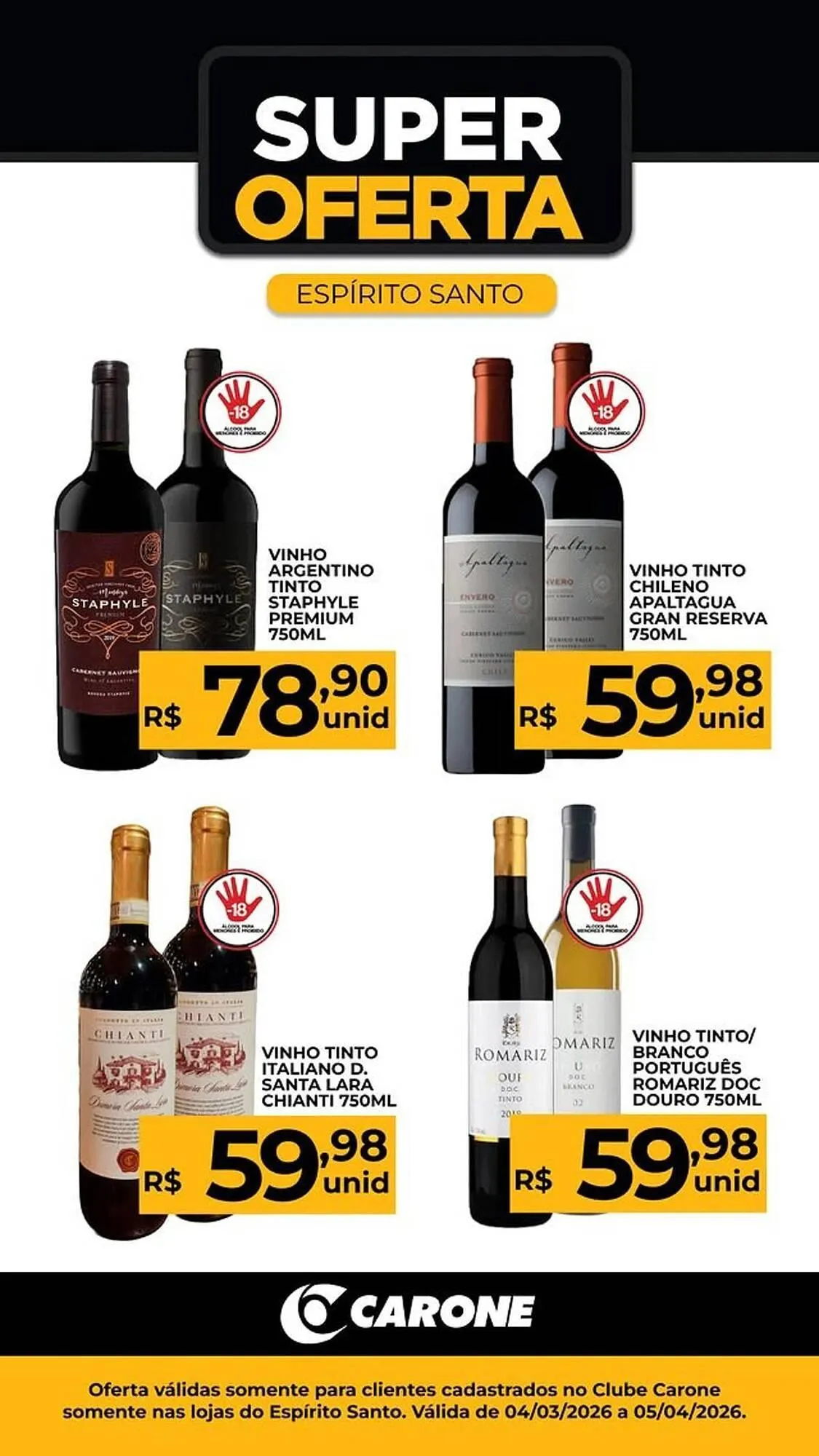 Encarte de Encarte Carone 11 de março até 5 de abril 2026 - Pagina 3