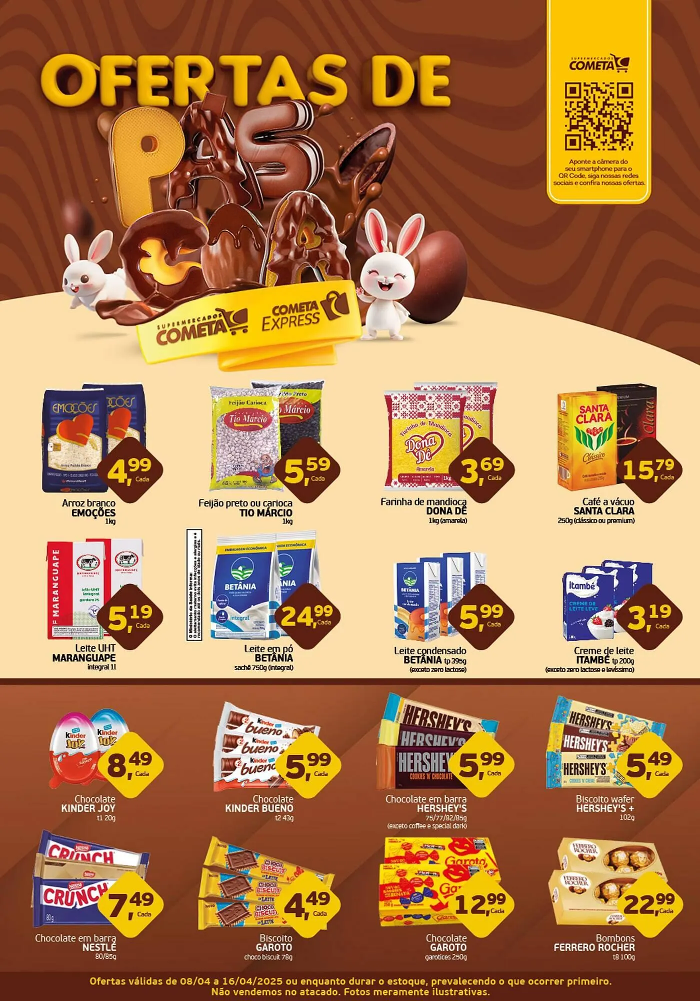 Encarte de Catálogo Cometa Supermercados 8 de abril até 16 de abril 2025 - Pagina 1