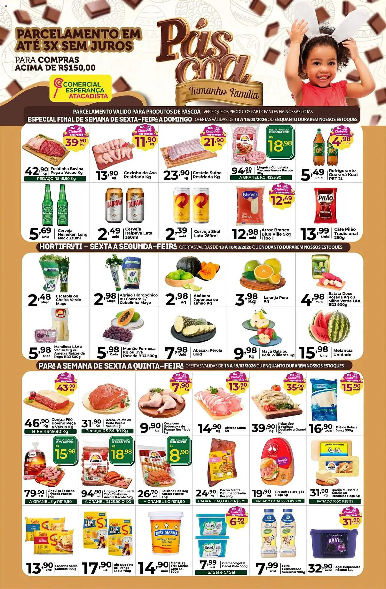 Encarte de Folheto Comercial Esperança 13 de março até 19 de março 2026 - Pagina 1