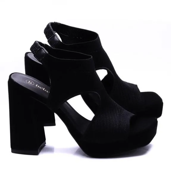 Sandália Plataforma Knit Feminina Bebecê T8445-057