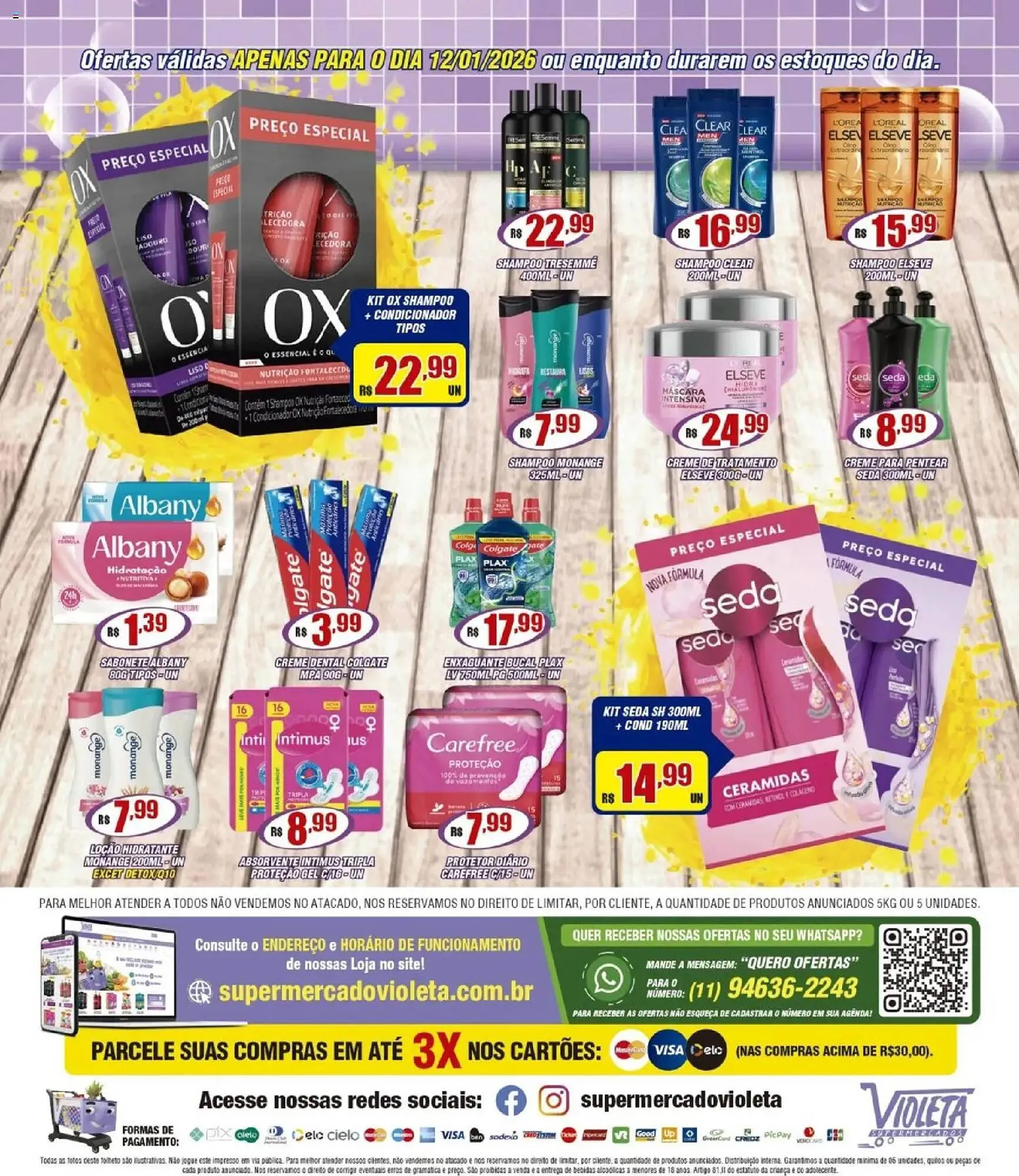 Encarte de Catálogo Violeta Supermercados 12 de janeiro até 12 de janeiro 2026 - Pagina 2