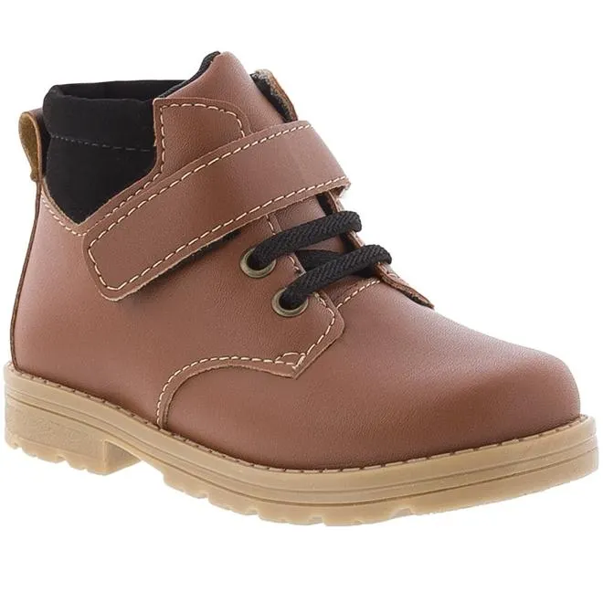 Bota Coturno Infantil Vertus Pespontos Caramelo