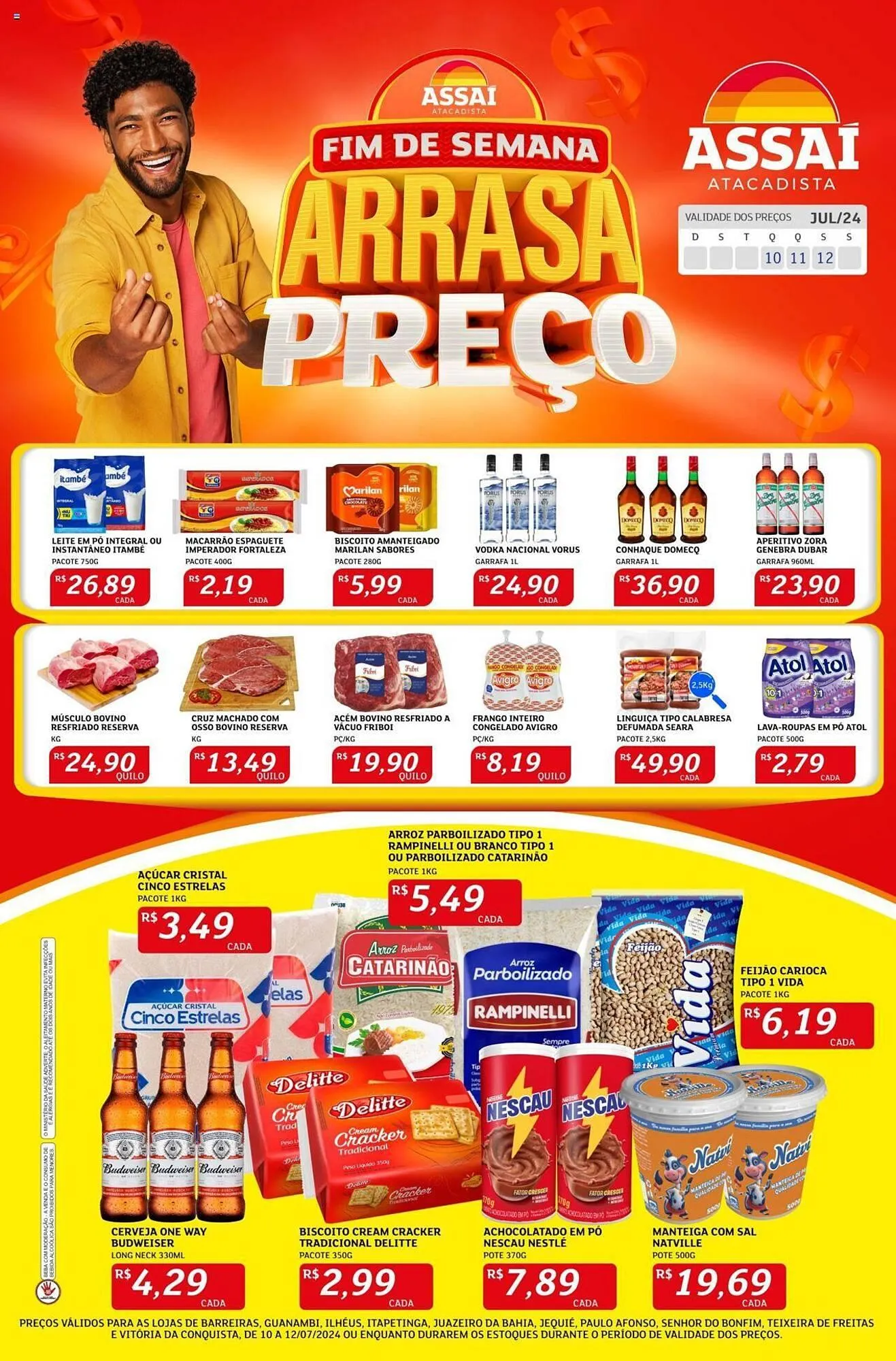 Encarte de Catálogo Assaí Atacadista 10 de julho até 12 de julho 2024 - Pagina 1
