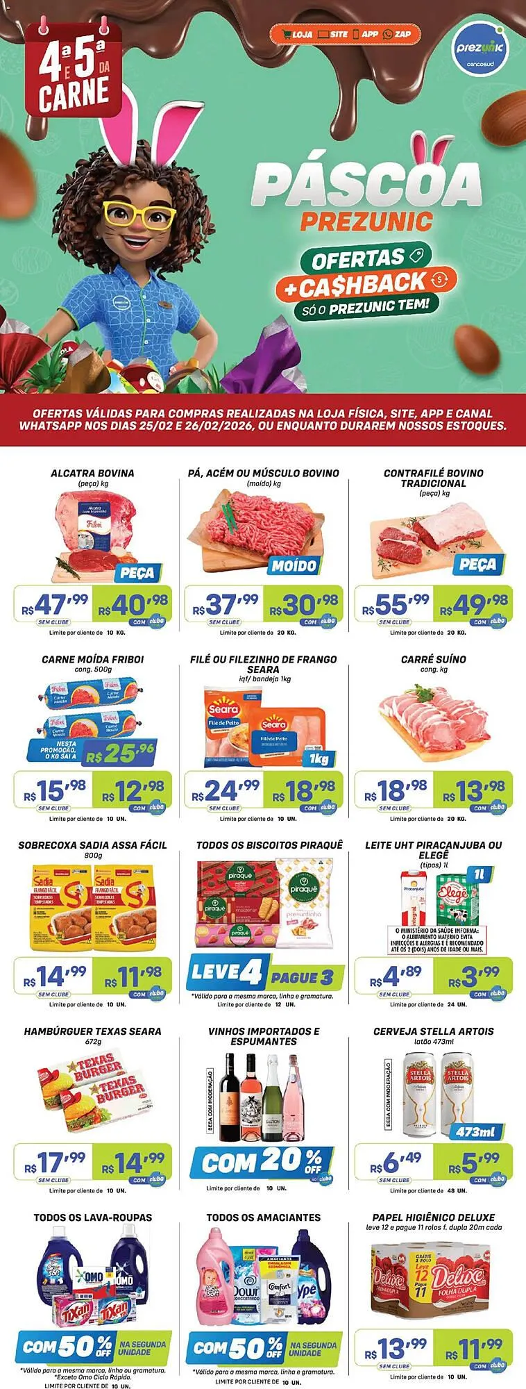 Encarte de Encarte Prezunic 25 de fevereiro até 26 de fevereiro 2026 - Pagina 1