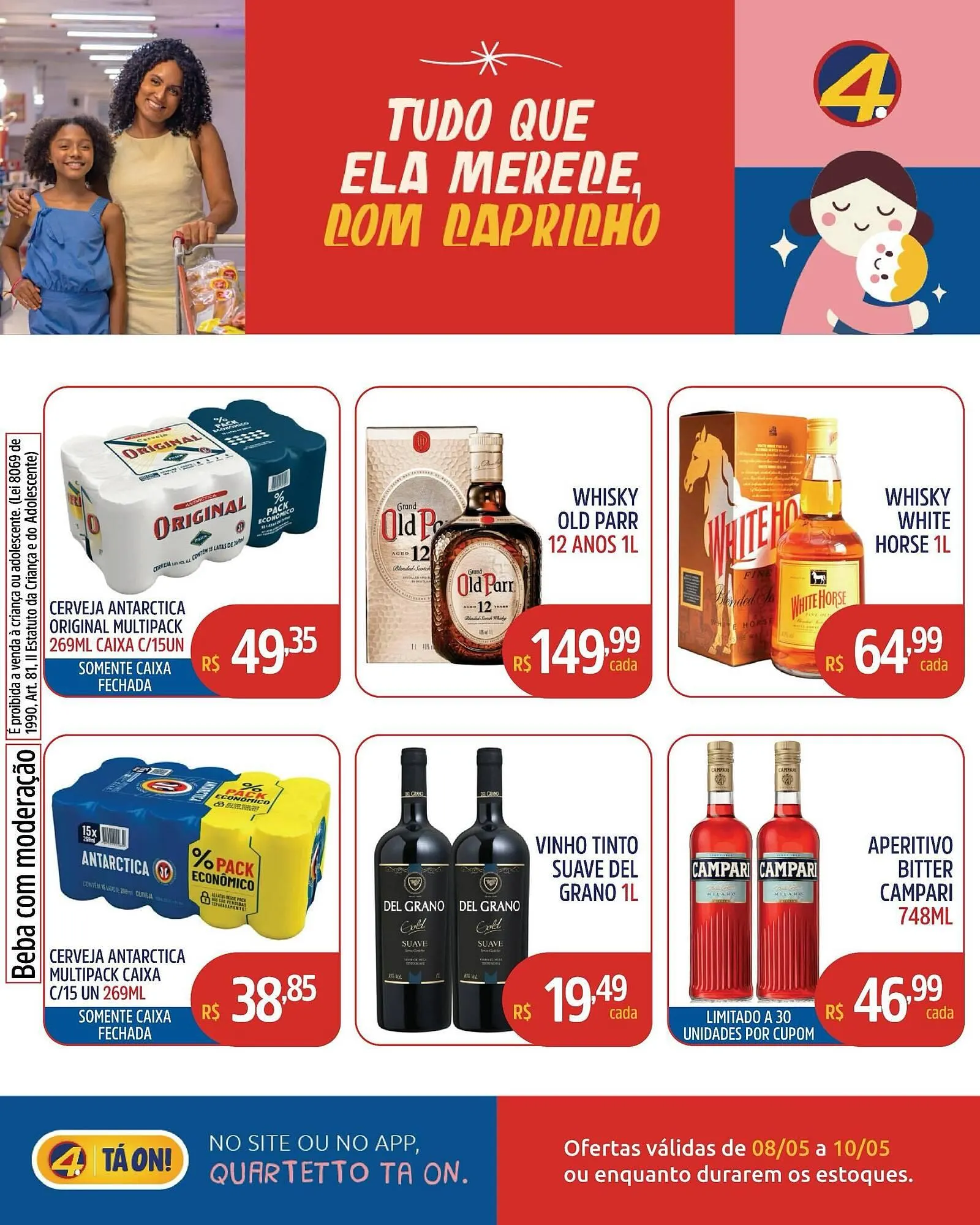 Encarte de Catálogo Quartetto Supermercados 8 de maio até 10 de maio 2026 - Pagina 7
