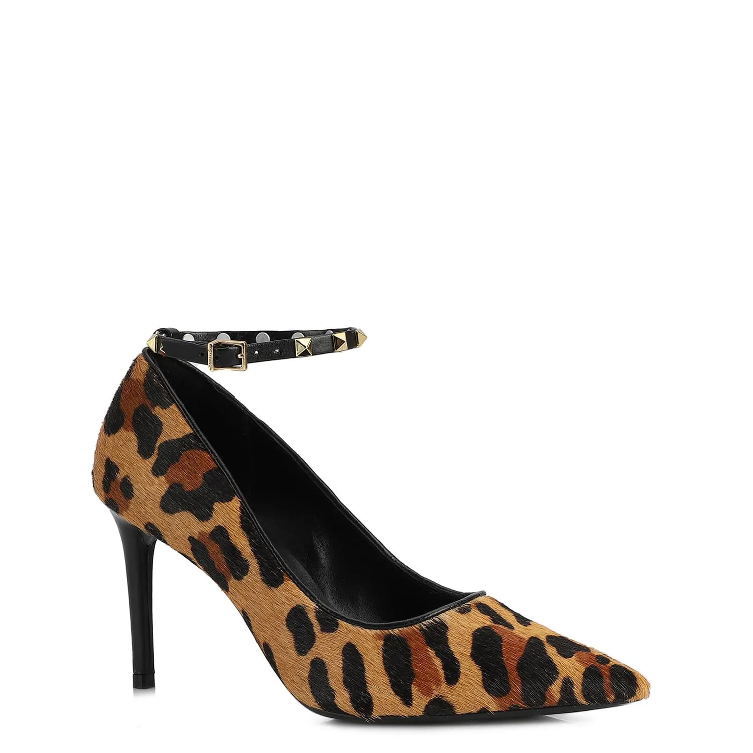 Scarpin Couro Estampa Onça