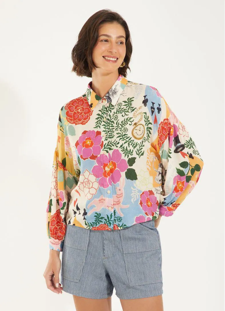 Camisa estampada aventuras