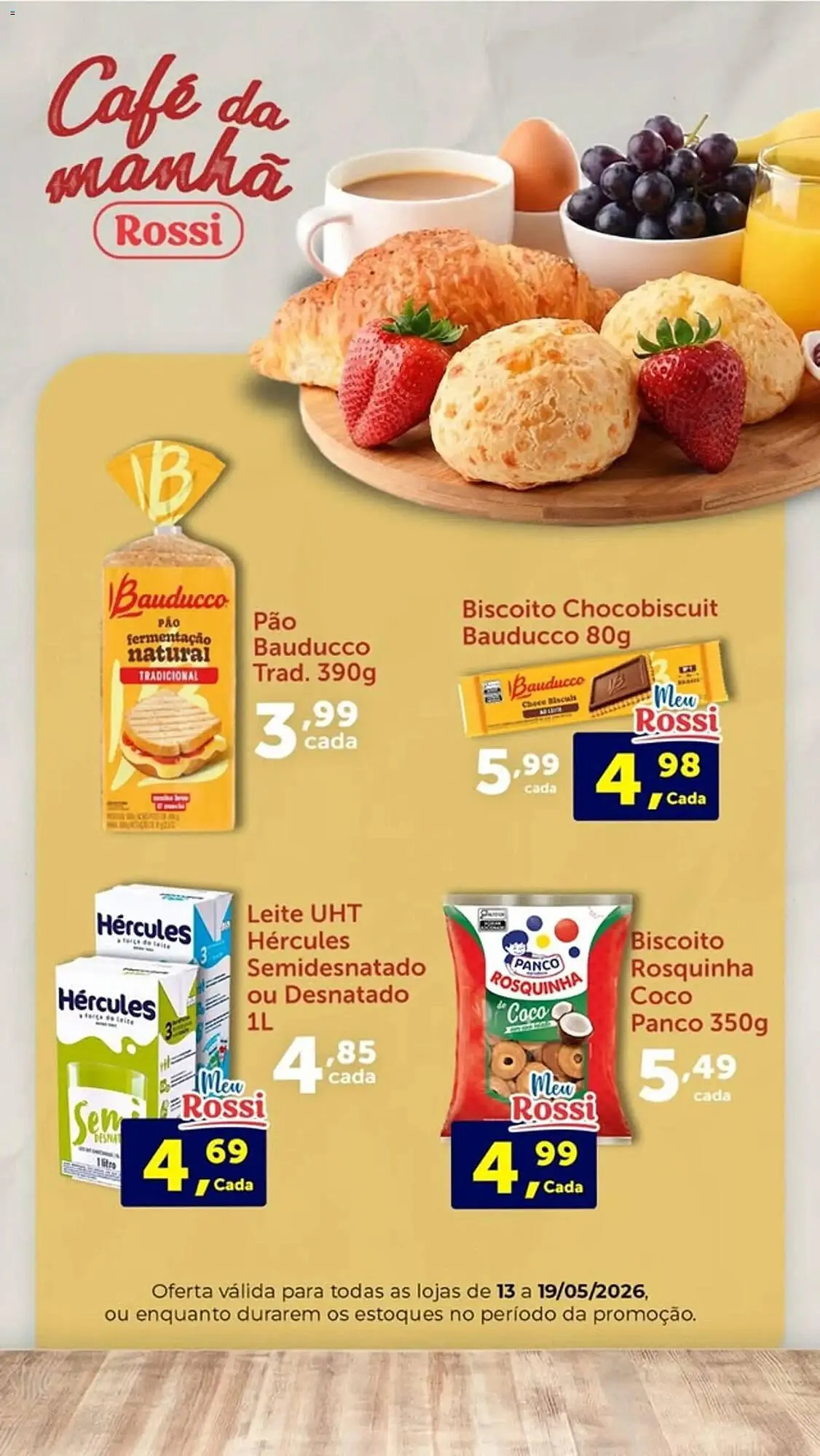 Encarte de Folheto Rossi Supermercado 13 de maio até 19 de maio 2026 - Pagina 1