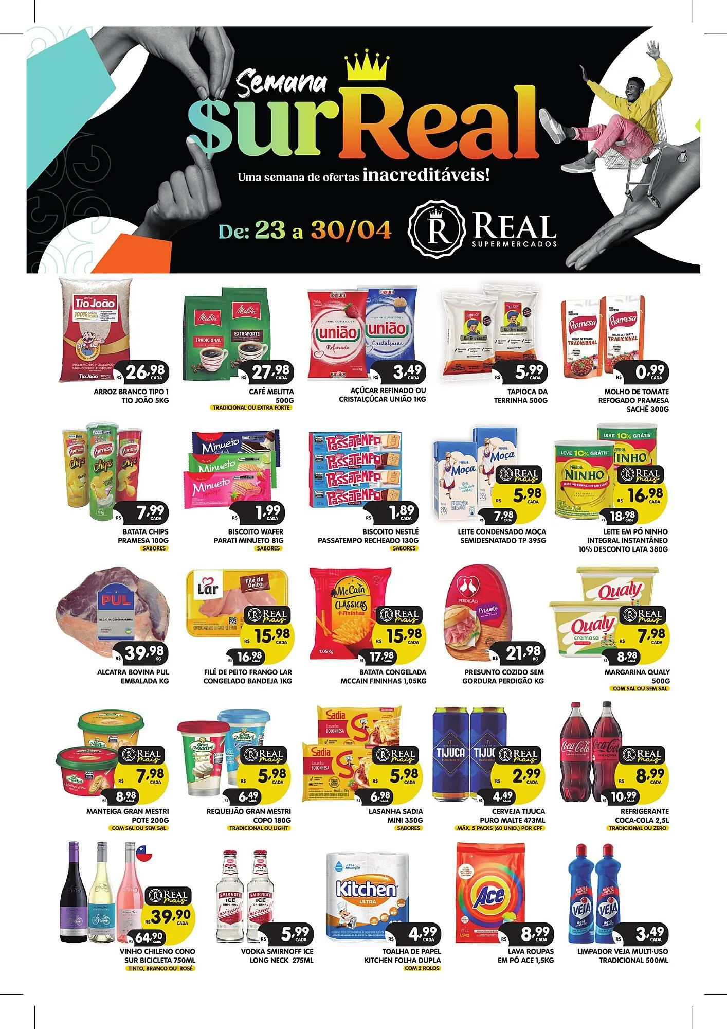 Encarte de Encarte Supermercados Real 22 de abril até 30 de abril 2026 - Pagina 1