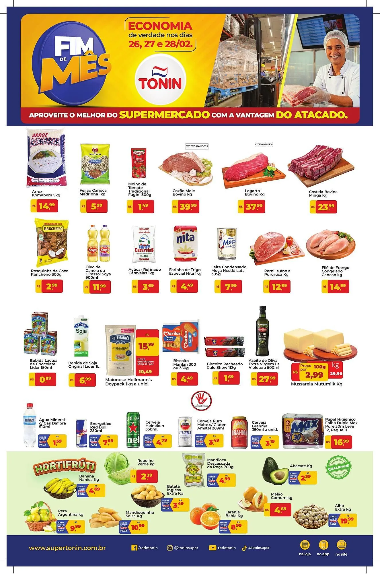 Encarte de Catálogo Tonin Superatacado 26 de fevereiro até 28 de fevereiro 2026 - Pagina 1