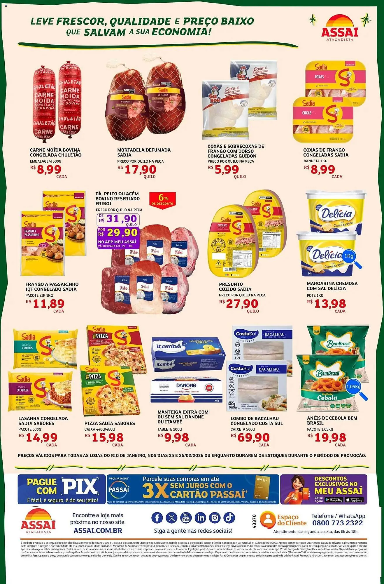 Encarte de Encarte Assaí Atacadista 25 de fevereiro até 26 de fevereiro 2026 - Pagina 2