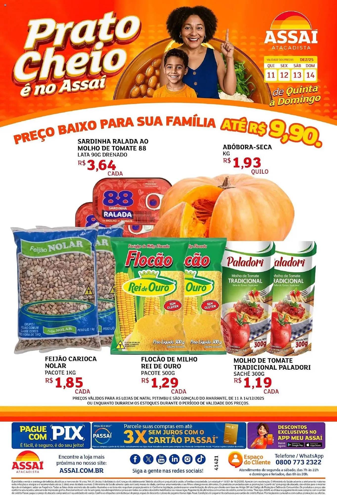 Encarte de Encarte Assaí Atacadista 11 de dezembro até 14 de dezembro 2025 - Pagina 1