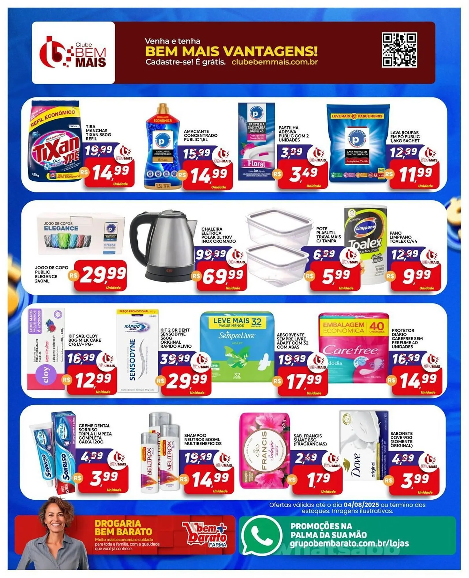 Encarte de Catálogo Supermercado Bem Barato 1 de agosto até 4 de agosto 2025 - Pagina 1