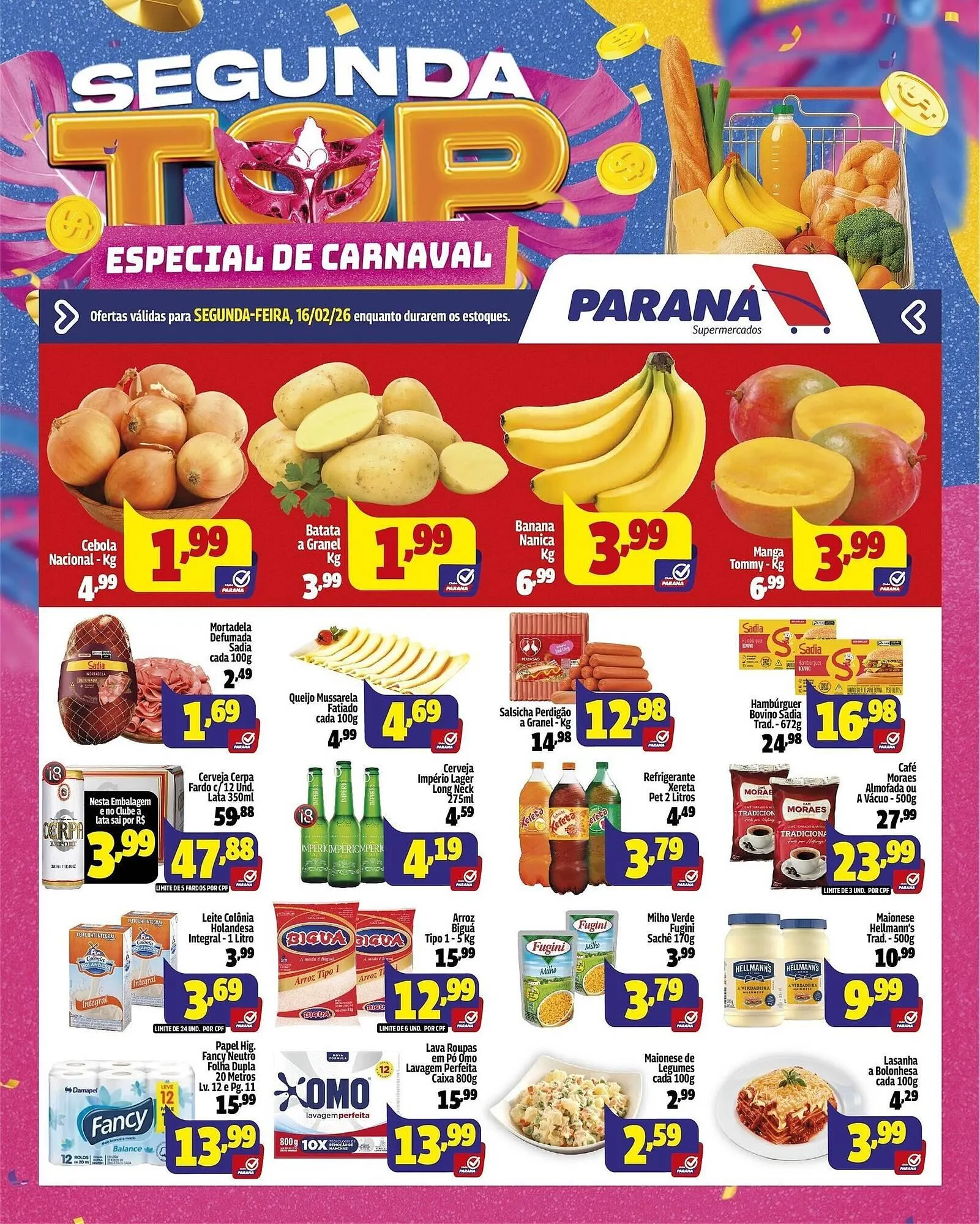 Encarte de Folheto Supermercado Paraná 16 de fevereiro até 16 de fevereiro 2026 - Pagina 2