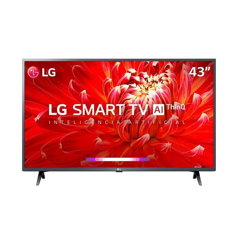 Smart TV LG 43'' Full HD 43LM6370 WiFi Bluetooth HDR ThinQAI compatível com Inteligência Artificial