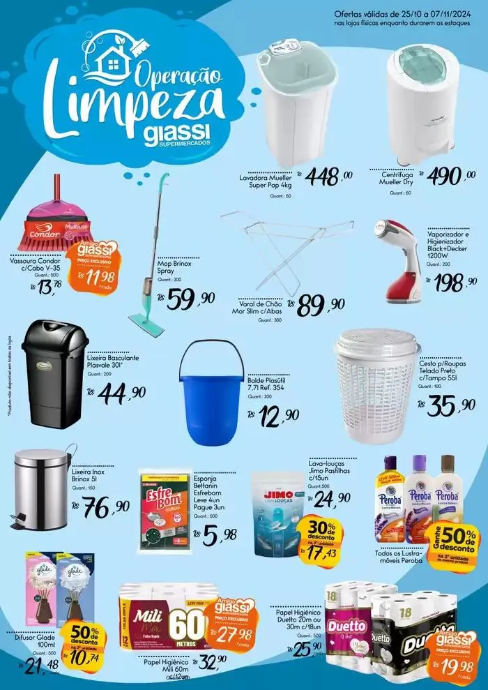Encarte de Operação Limpeza 25 de outubro até 7 de novembro 2024 - Pagina 2