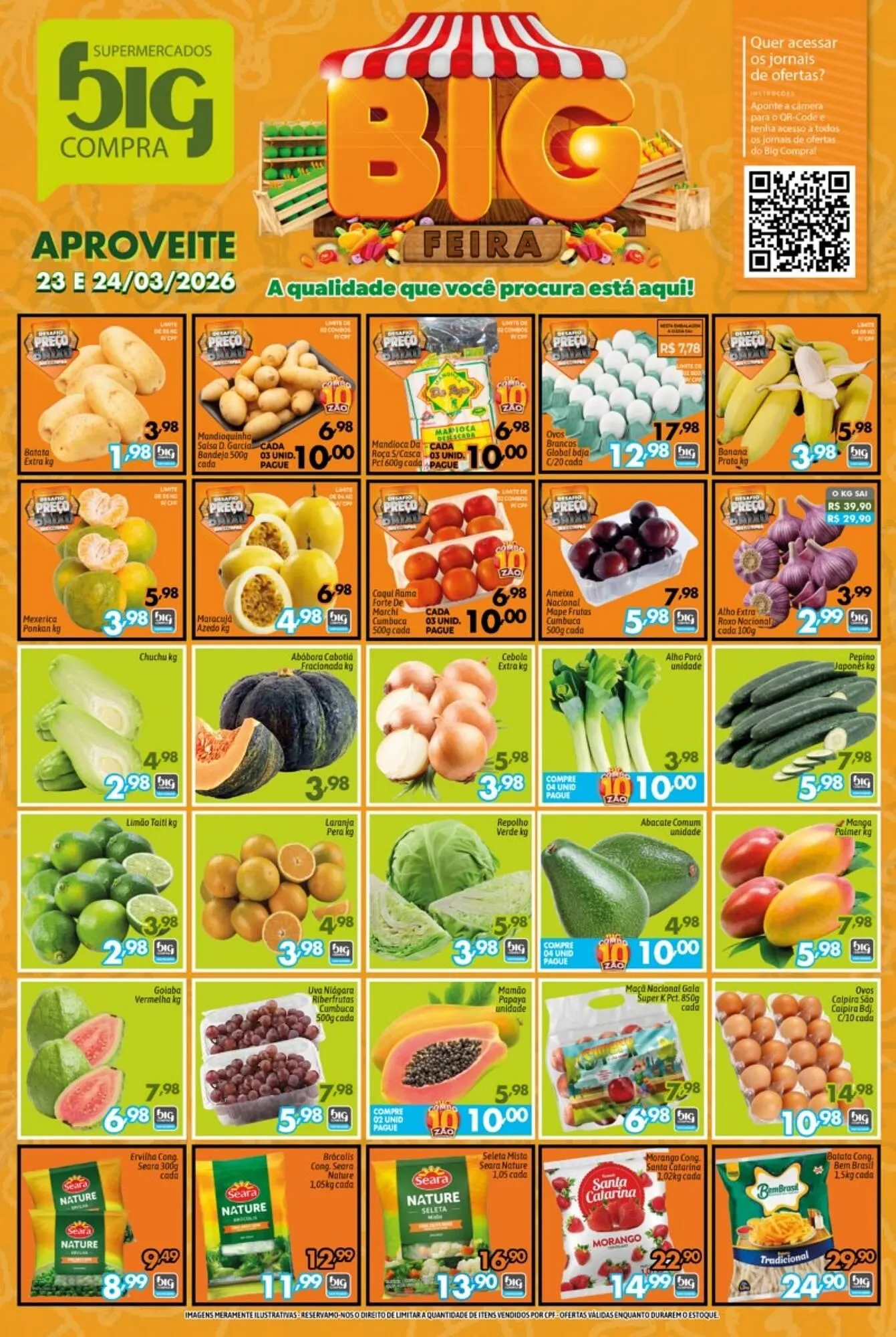 Encarte de Catálogo Supermercados Big Compra 24 de março até 25 de março 2026 - Pagina 1
