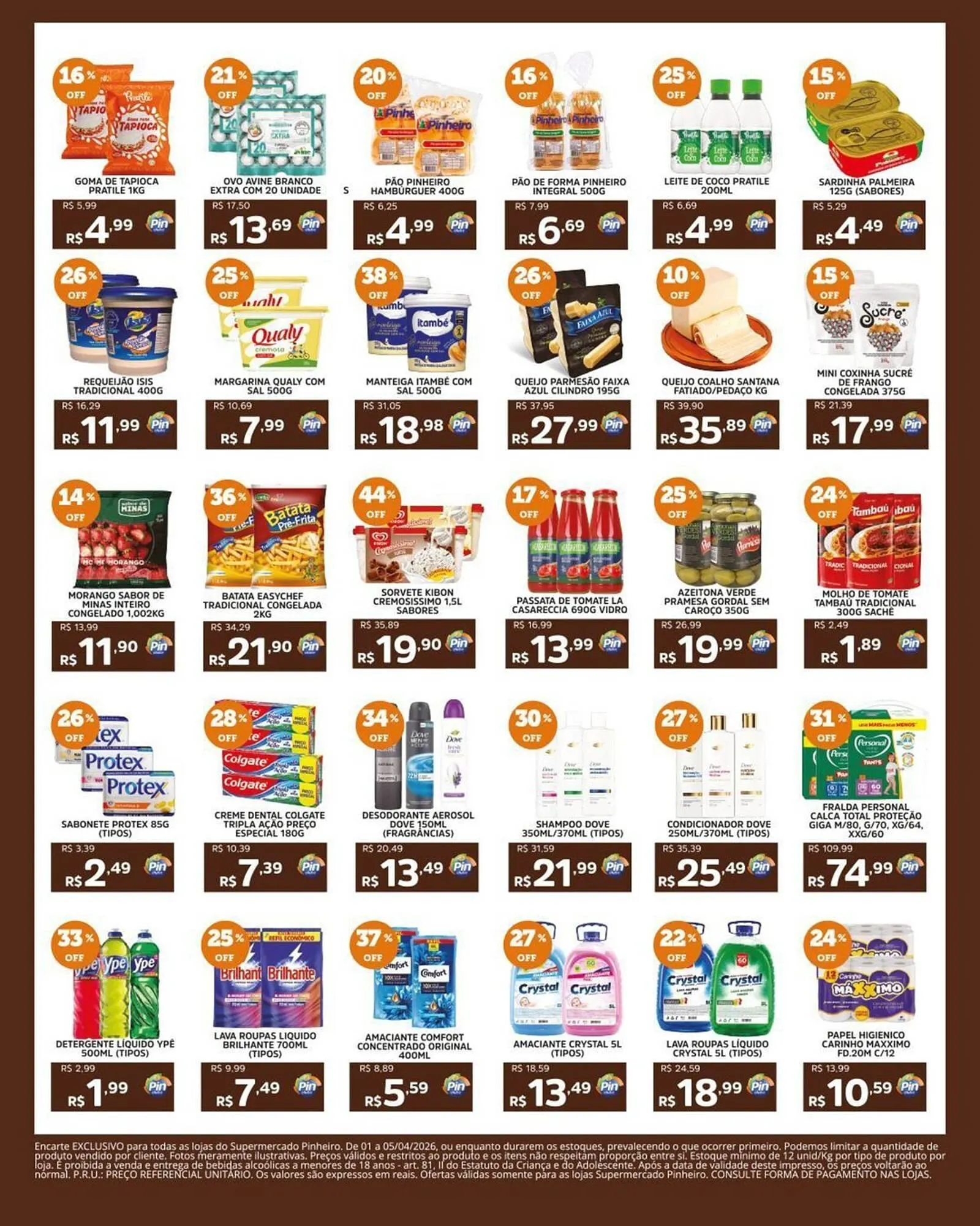 Encarte de Encarte Pinheiro Supermercado 1 de abril até 5 de abril 2026 - Pagina 4