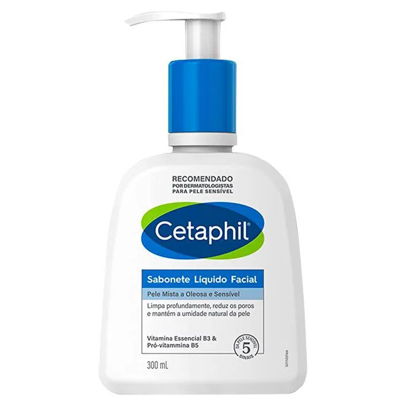 Sabonete Dermatológico Cetaphil Pele Mista a Oleosa e Sensível 300ml