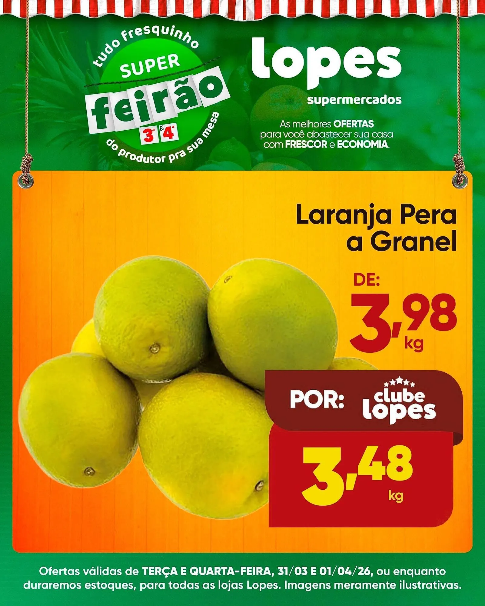 Encarte de Folheto Lopes Supermercados 31 de março até 1 de abril 2026 - Pagina 2