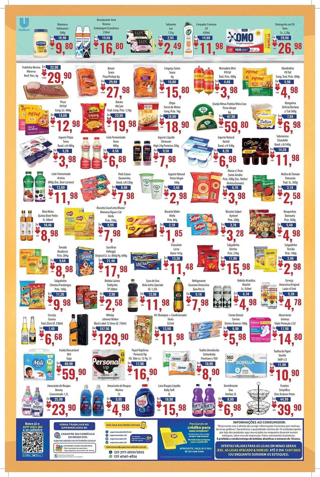 Encarte de Catálogo Supermercados BH 1 de julho até 15 de julho 2025 - Pagina 2