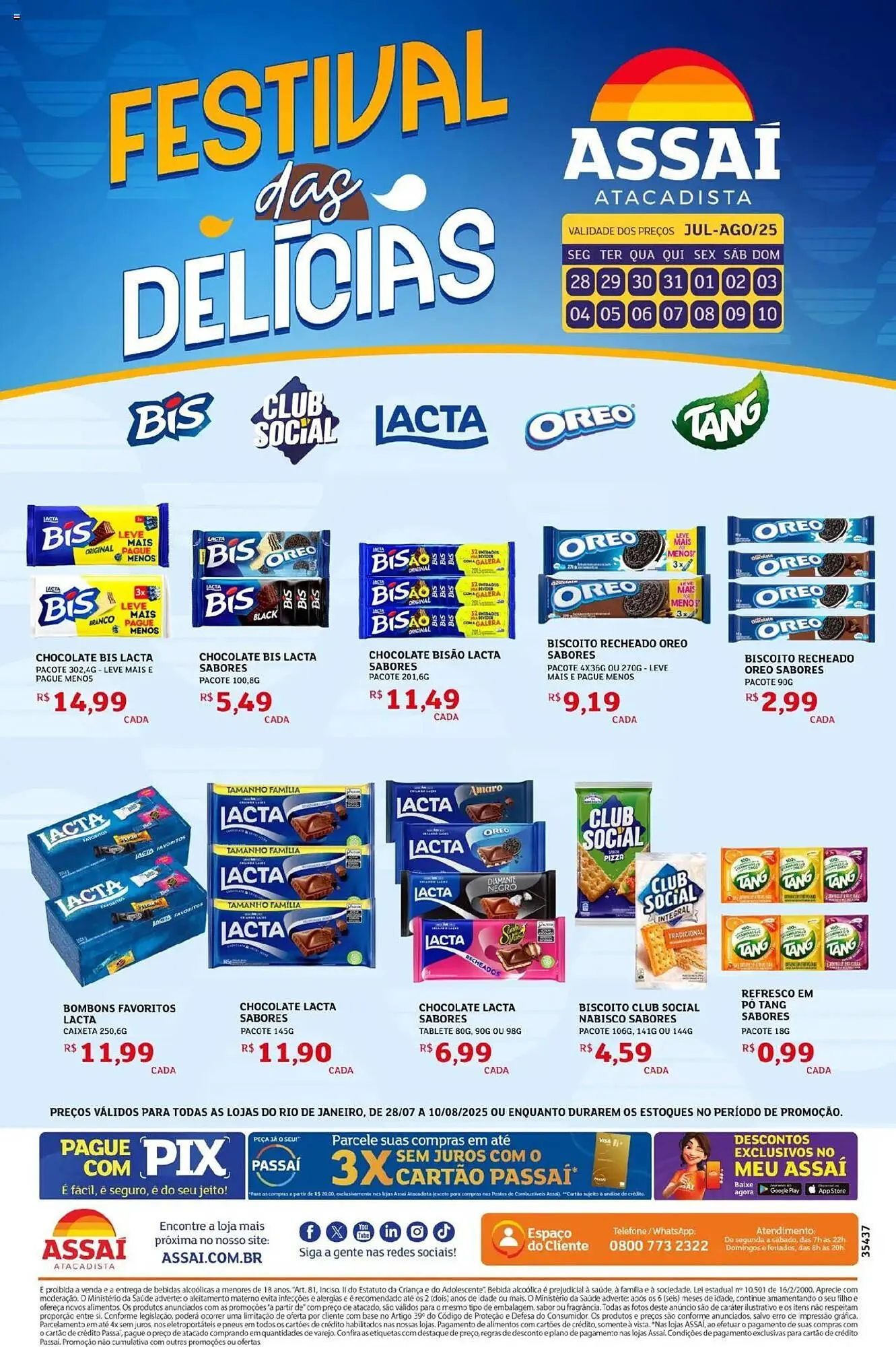 Encarte de Catálogo Assaí Atacadista 28 de julho até 11 de agosto 2025 - Pagina 1