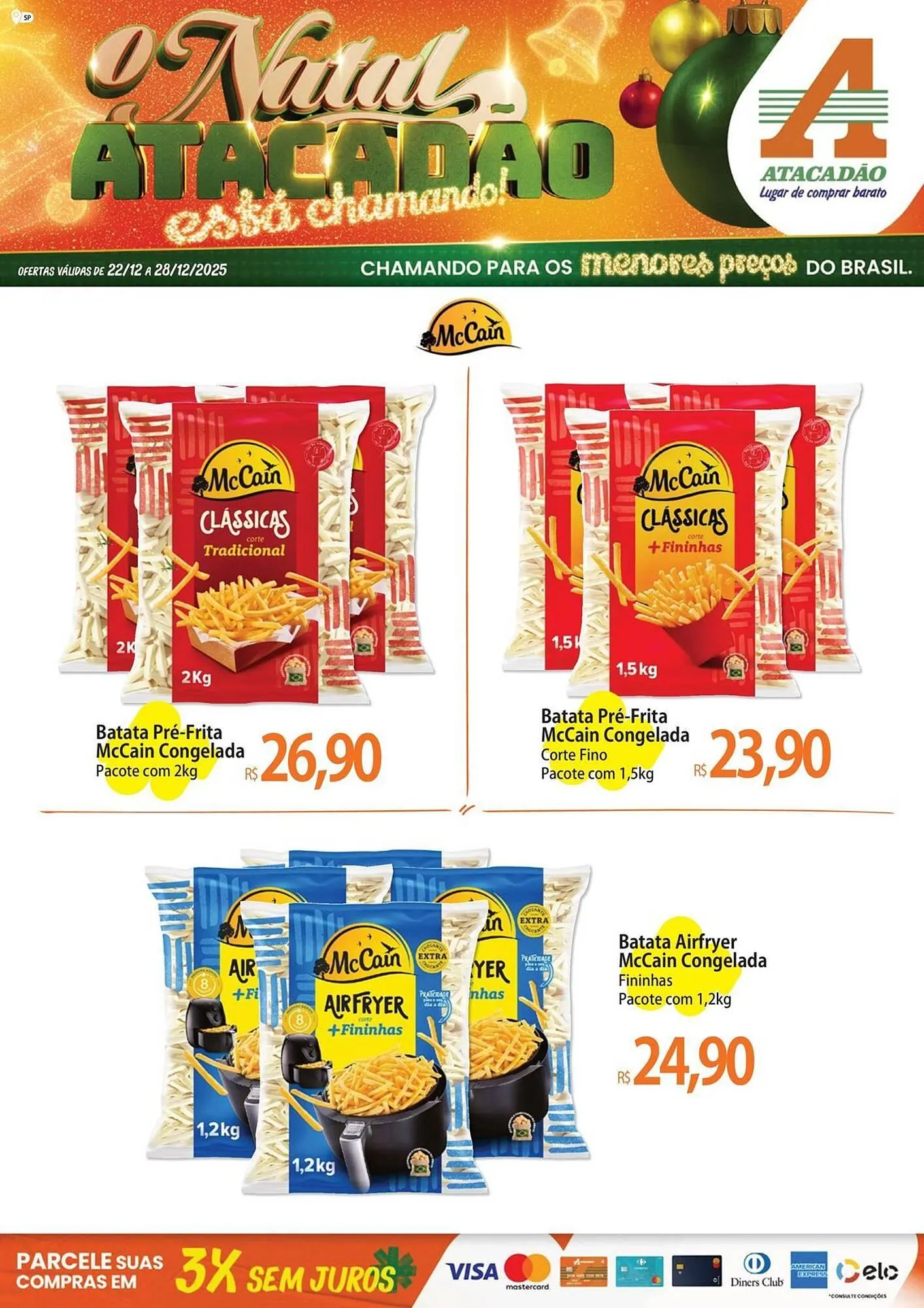Encarte de Folheto Atacadão 25 de dezembro até 28 de dezembro 2025 - Pagina 1