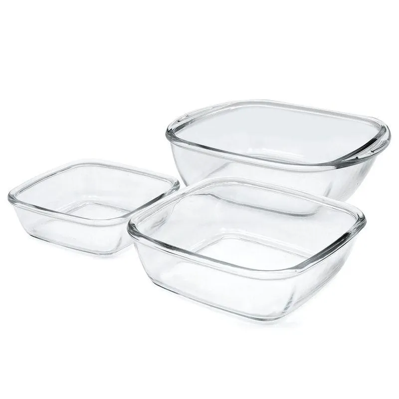 Jogo de Assadeiras 3 Peças Quadrado - Sempre