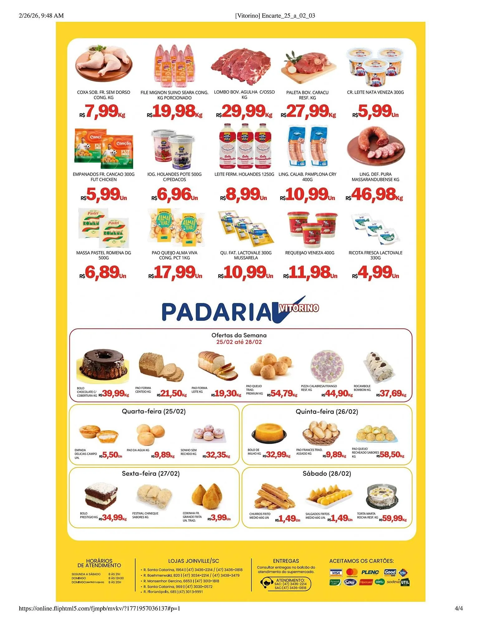 Encarte de Catálogo Supermercado Vitorino 26 de fevereiro até 2 de março 2026 - Pagina 4
